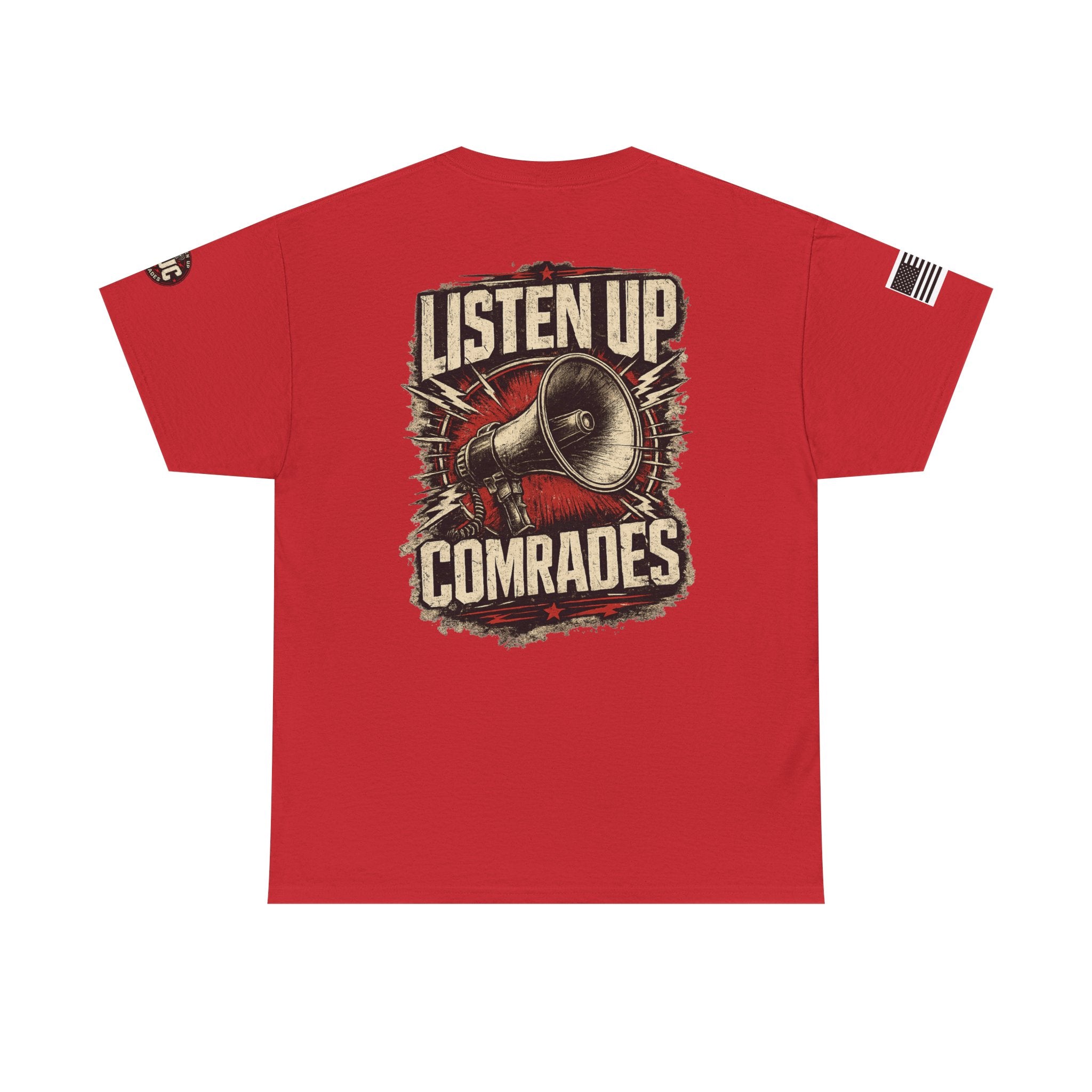 Listen Up Comrades Megaphone Graphic Tee