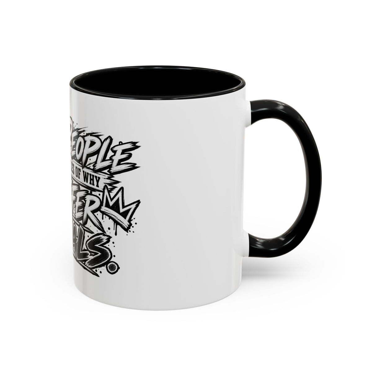 'I Prefer Animals' Accent Coffee Mug