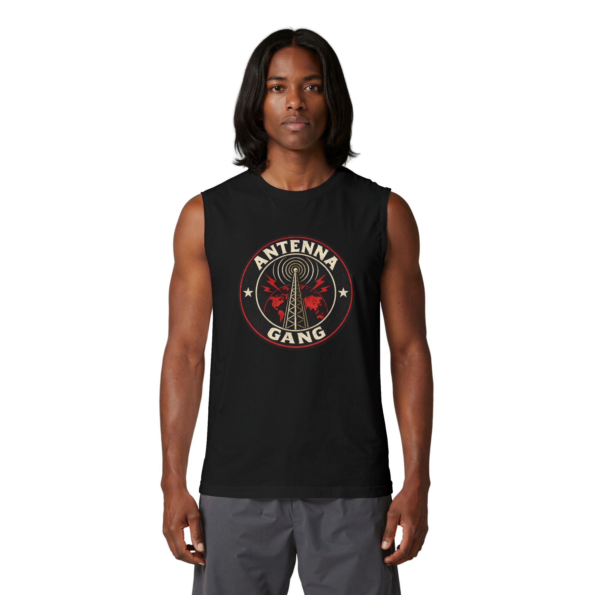 Antenna Gang Radio Tower Muscle Tank