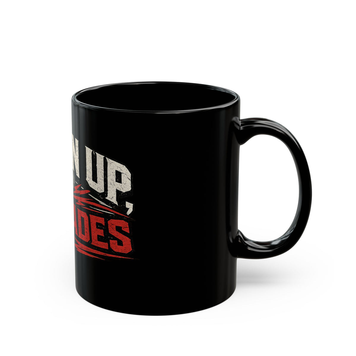 Listen Up Comrades Black Coffee Mug