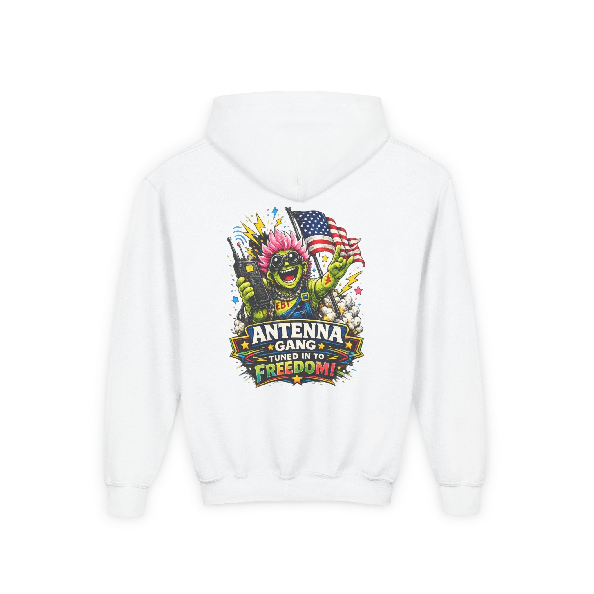 "Antenna Gang Tuned to Freedom" Youth Hoodie