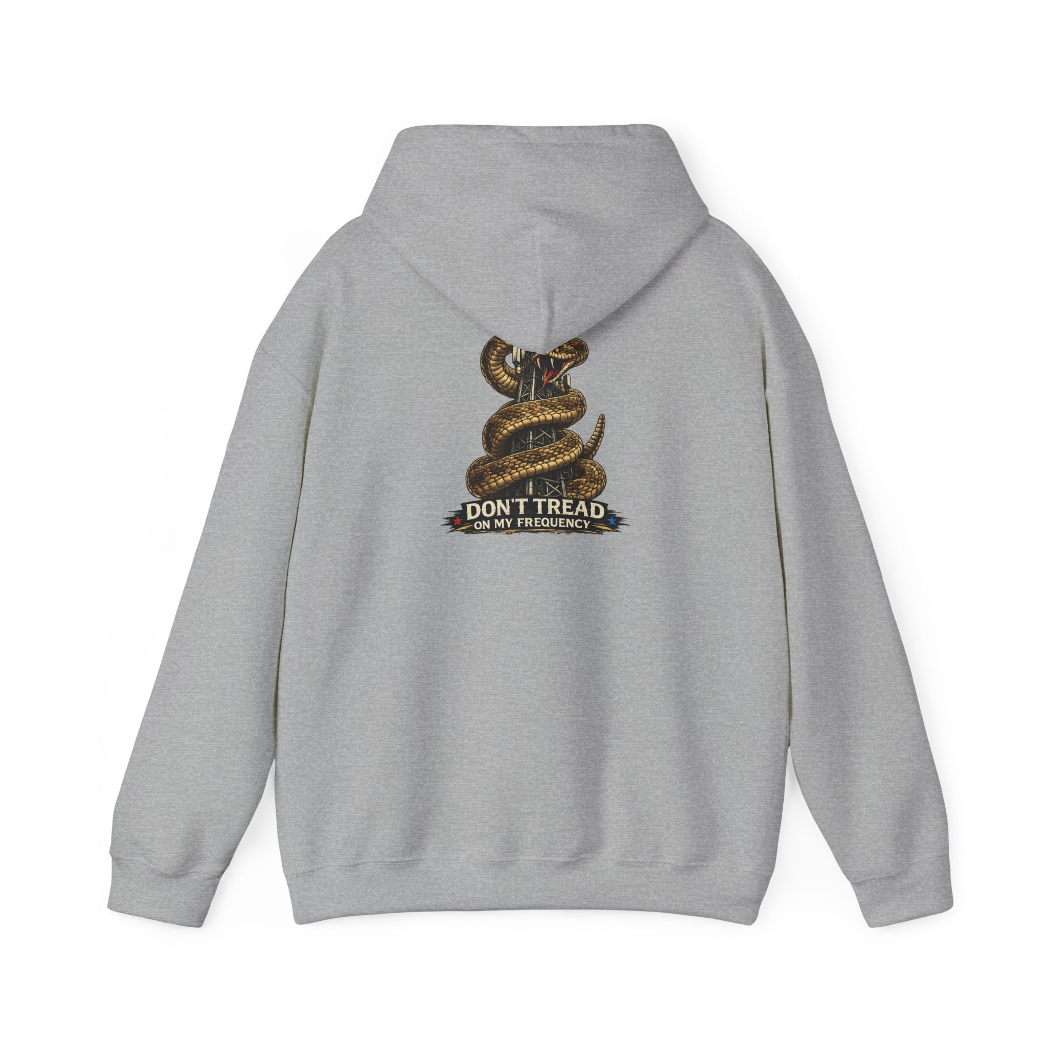 Hoodie — 'Don't Tread On My Freedoms' Coiled Snake Graphic Hoodie