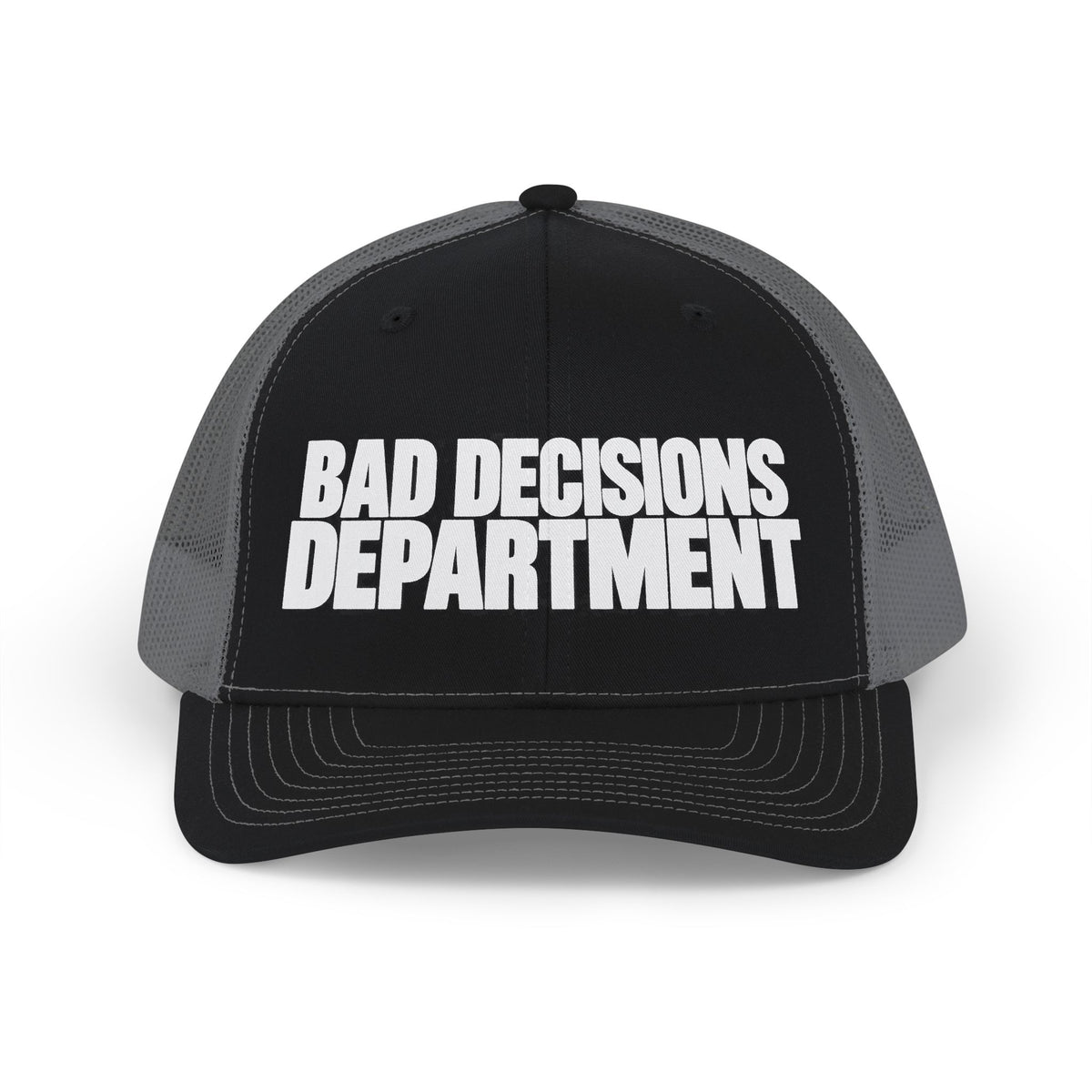 Bad Decisions Department Snapback Hat