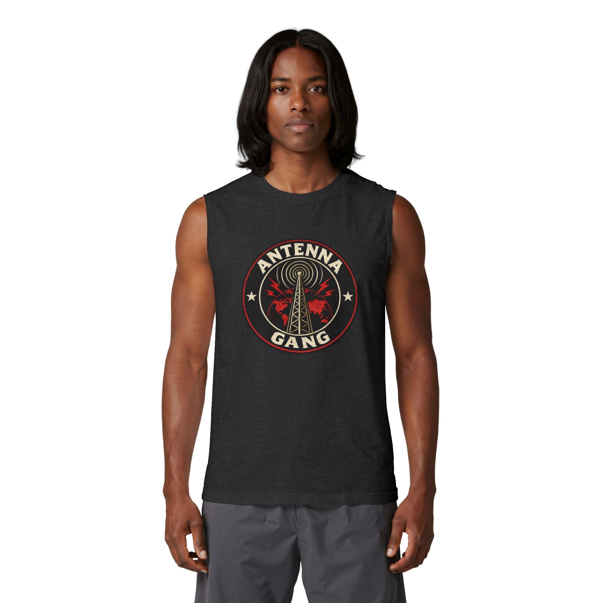 Antenna Gang Radio Tower Muscle Tank