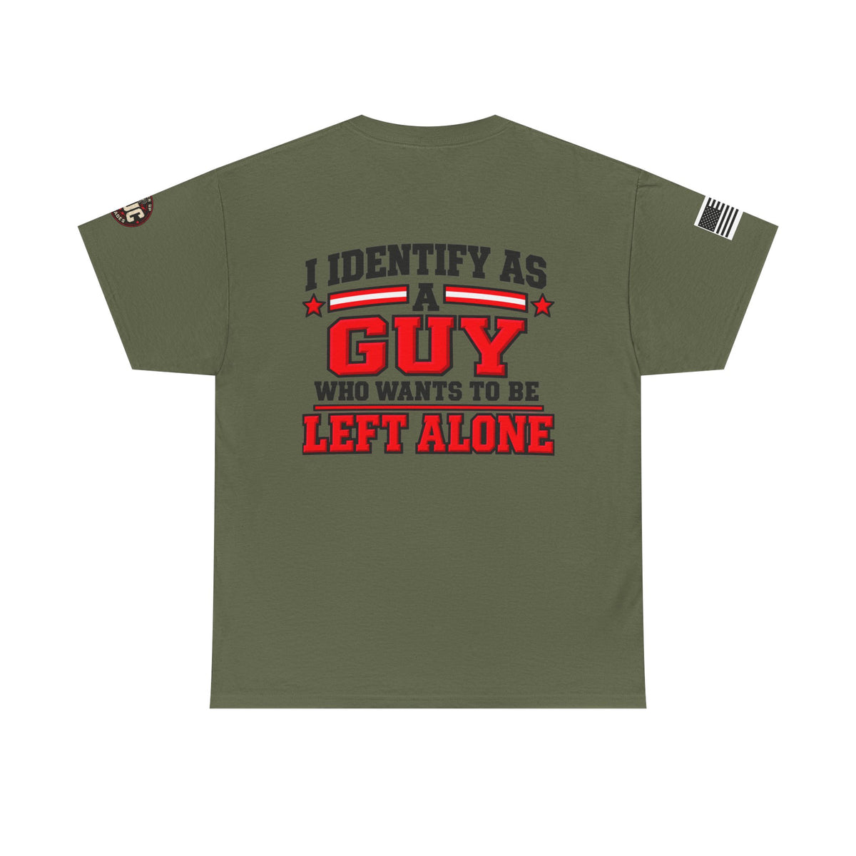 "I Identify As A Guy Who Wants To Be Left Alone" T-Shirt