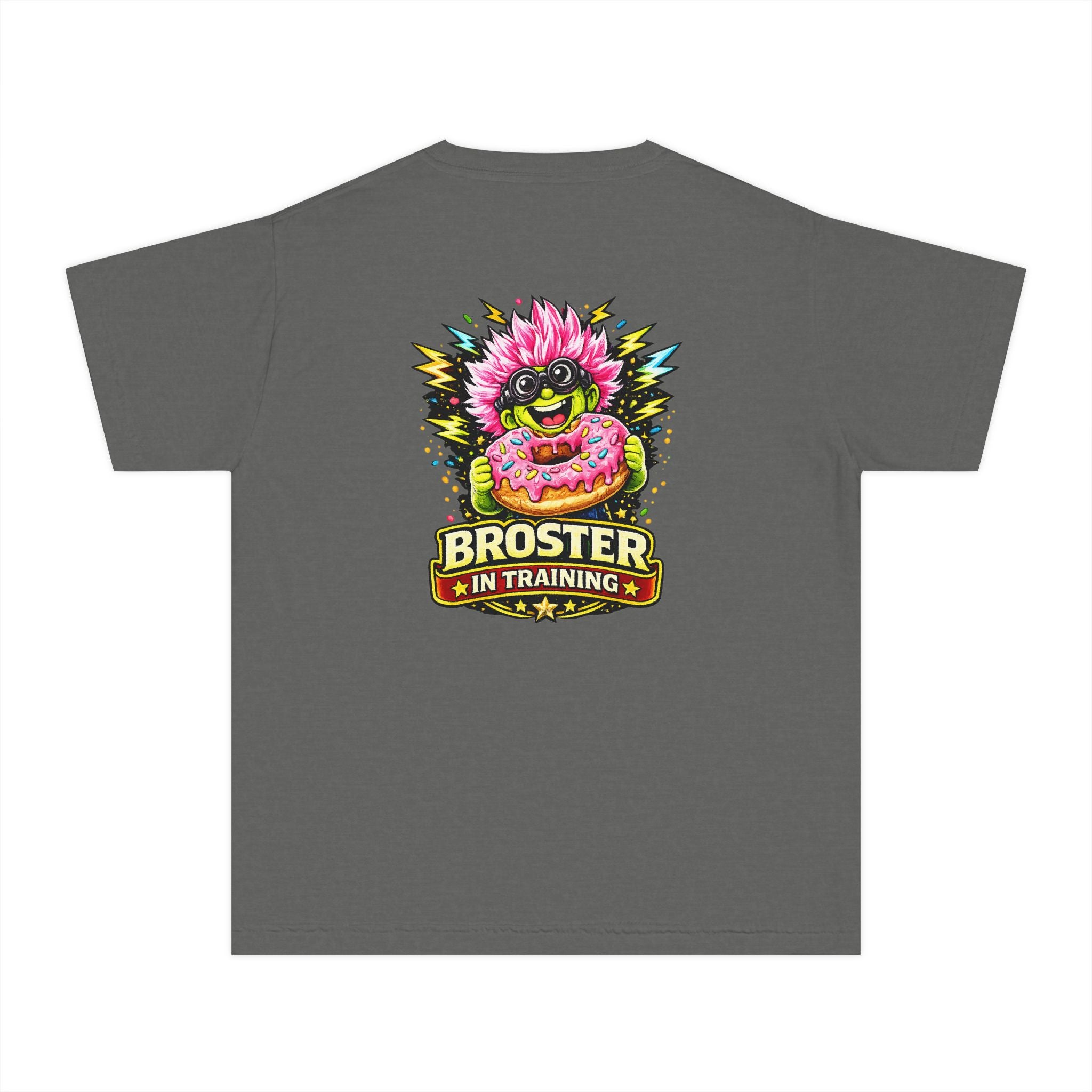 "Broster In Training" Cute Monster Donut Youth T-Shirt