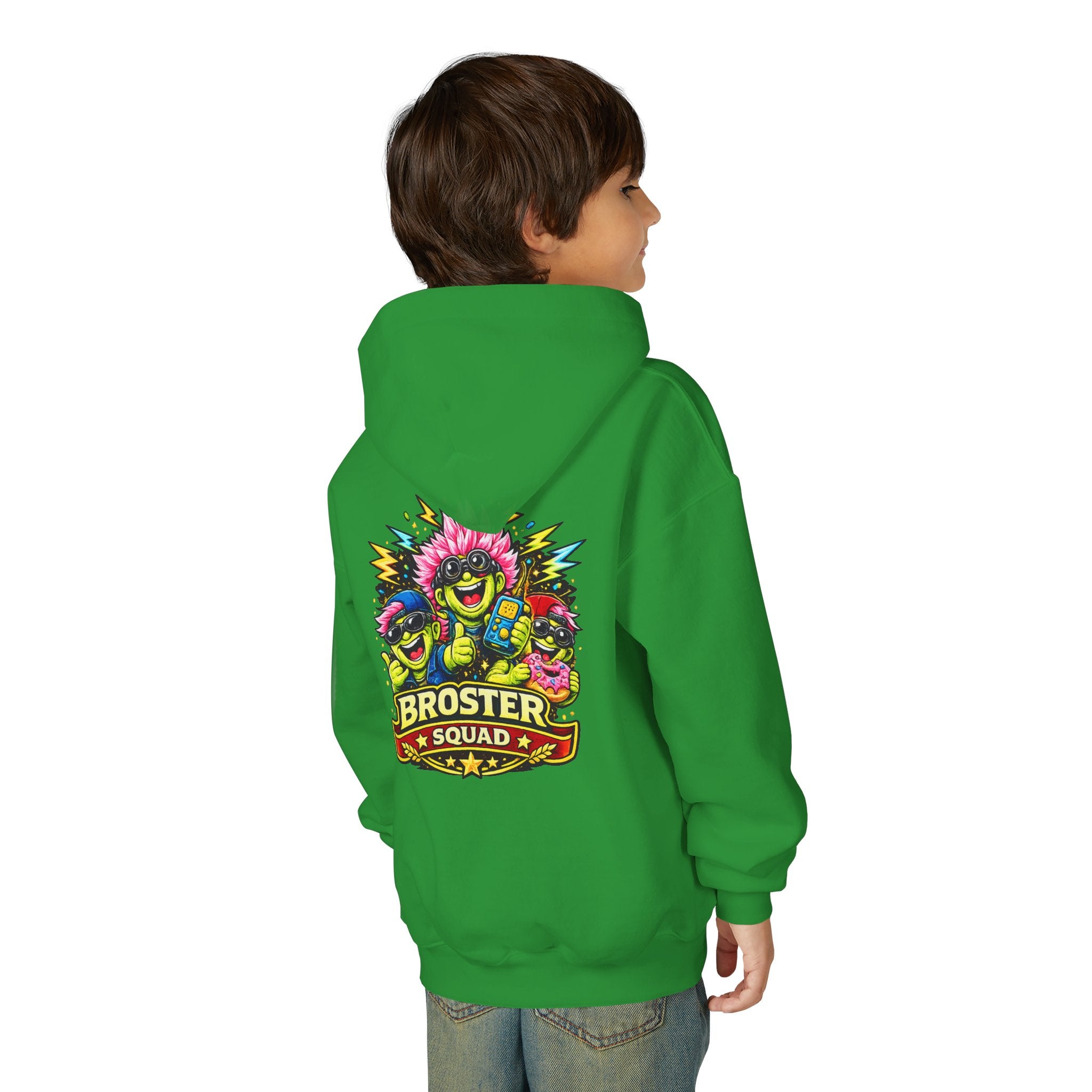Broster Squad Neon Youth Hoodie