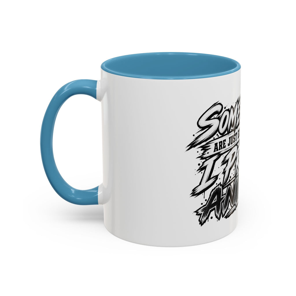 'I Prefer Animals' Accent Coffee Mug