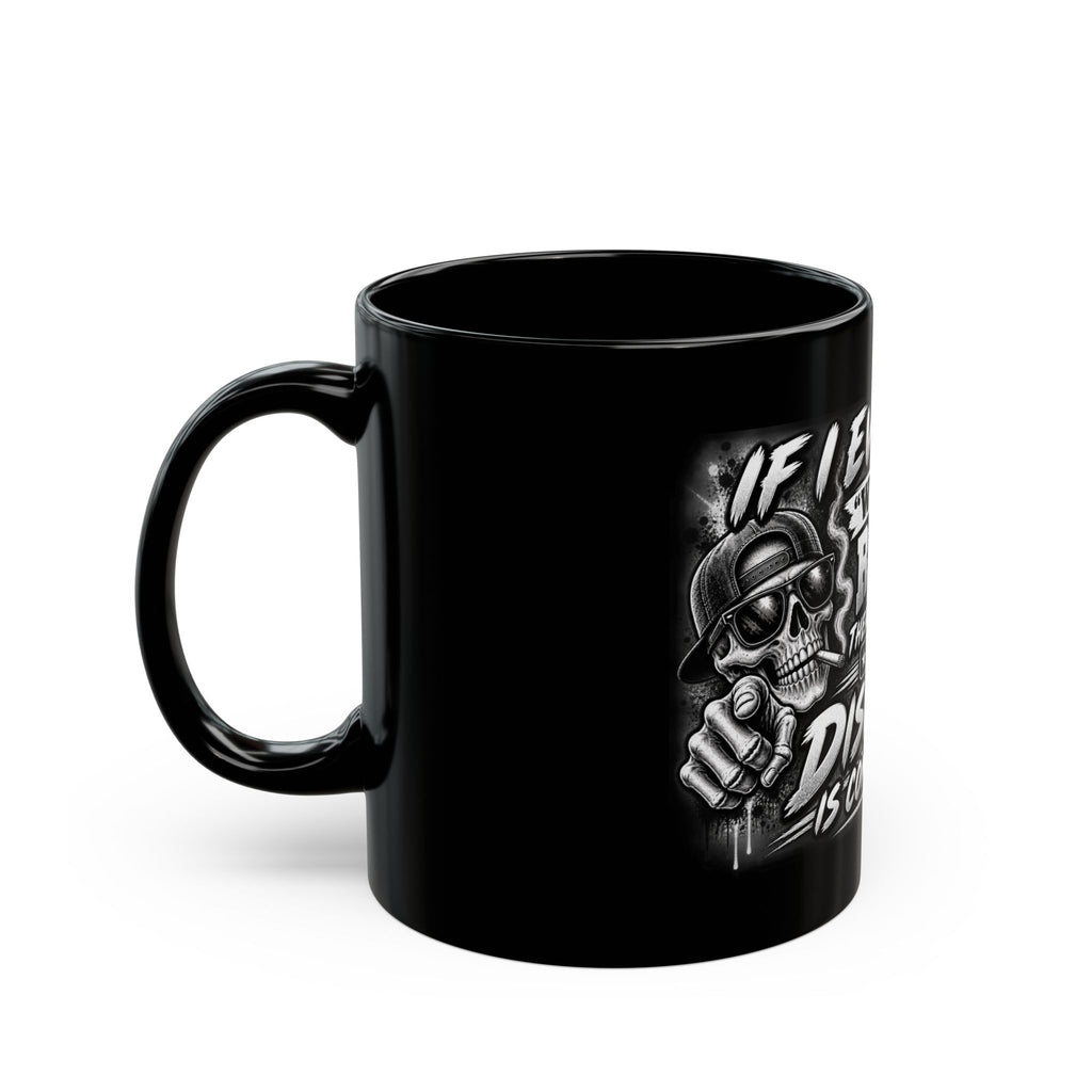'With All Due Respect' Bold Skull Coffee Cup