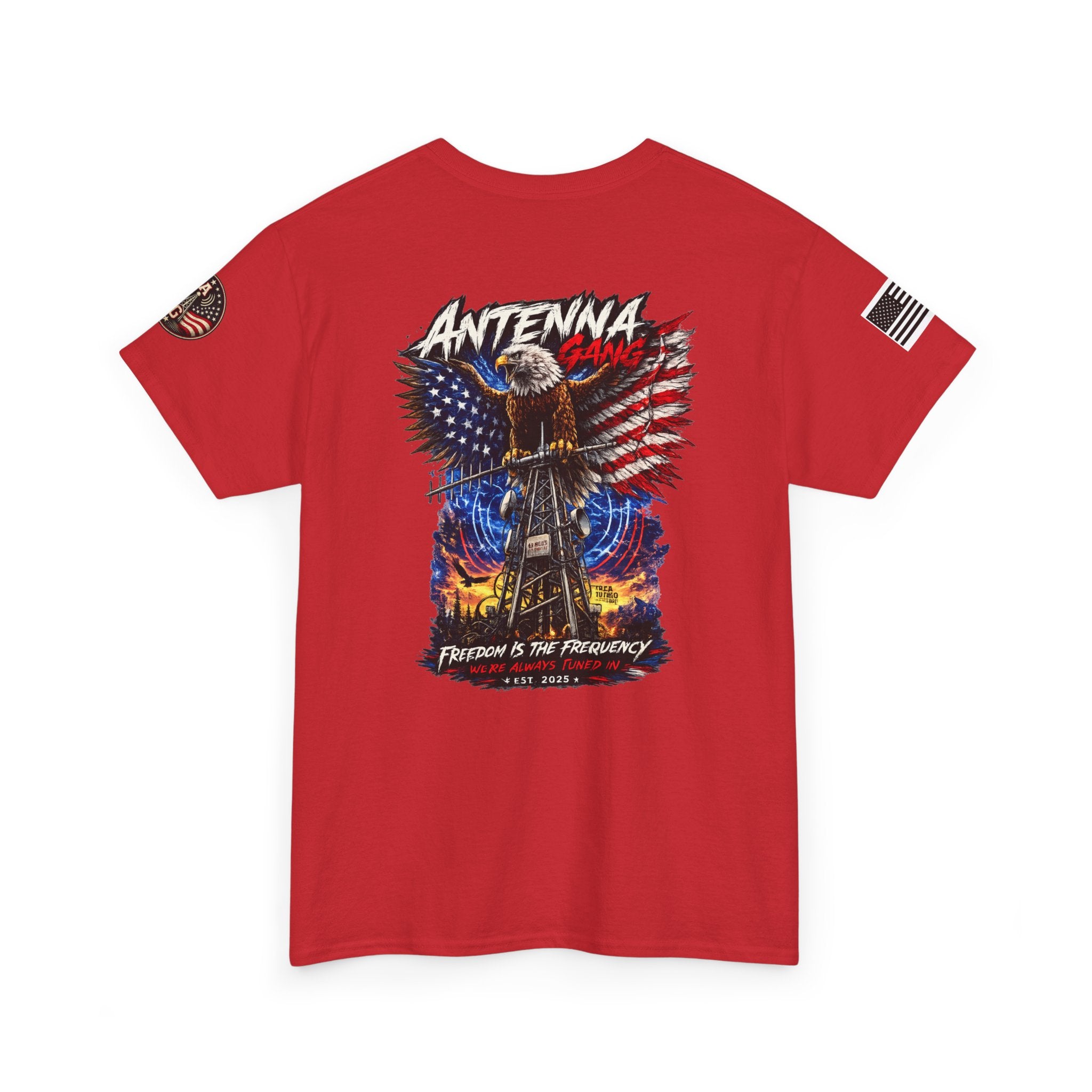 Antenna Gang Eagle & American Flag T-Shirt