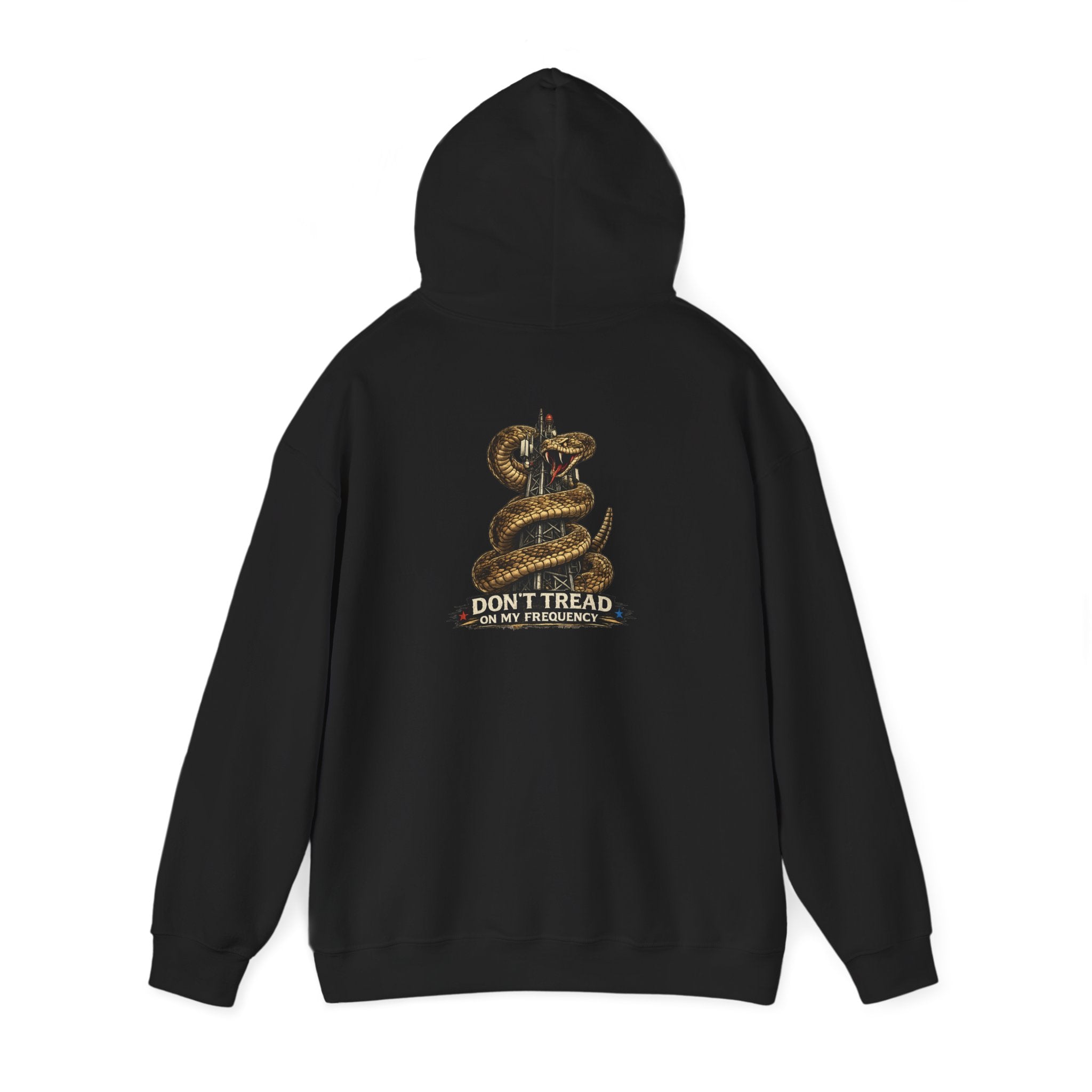 Hoodie — 'Don't Tread On My Freedoms' Coiled Snake Graphic Hoodie