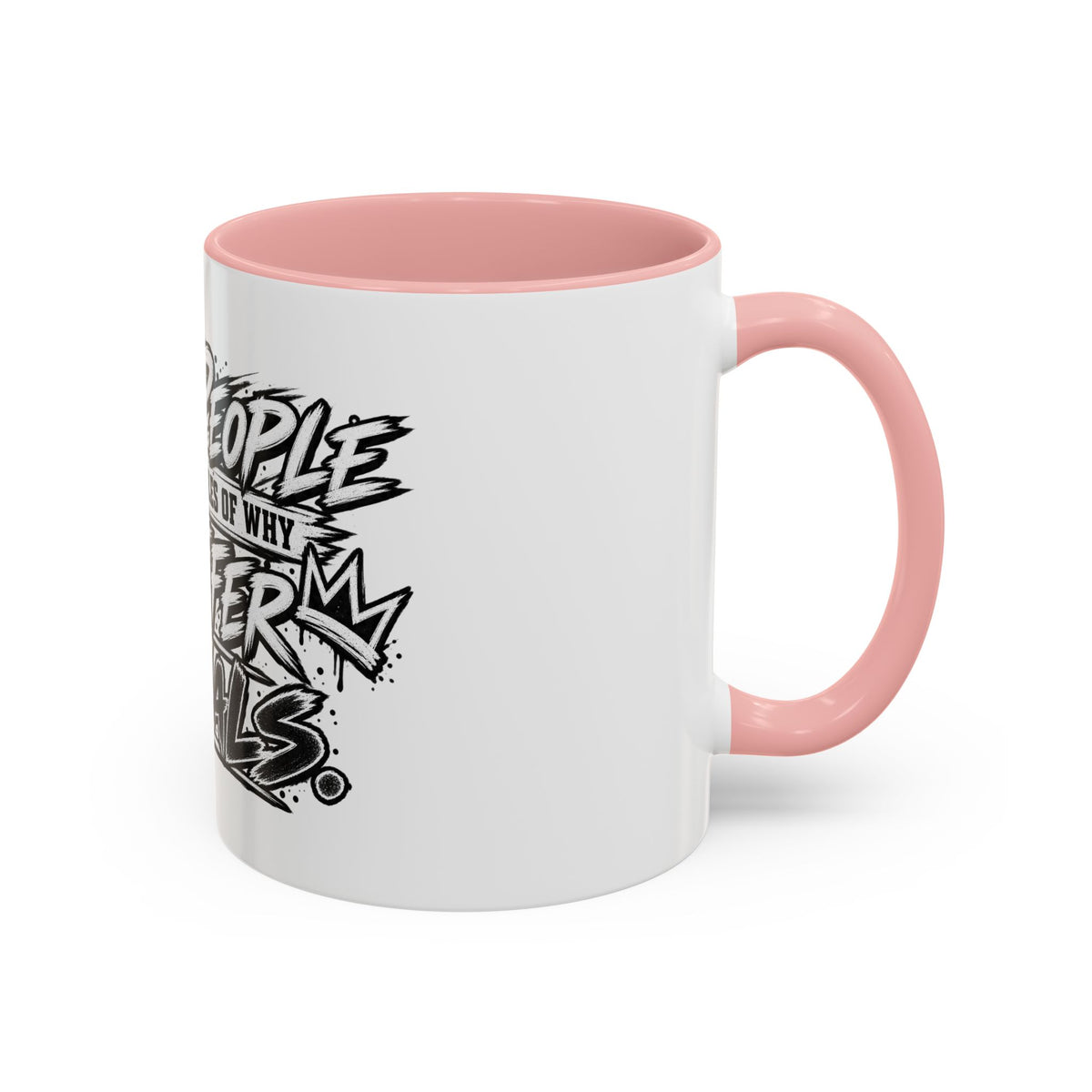 'I Prefer Animals' Accent Coffee Mug