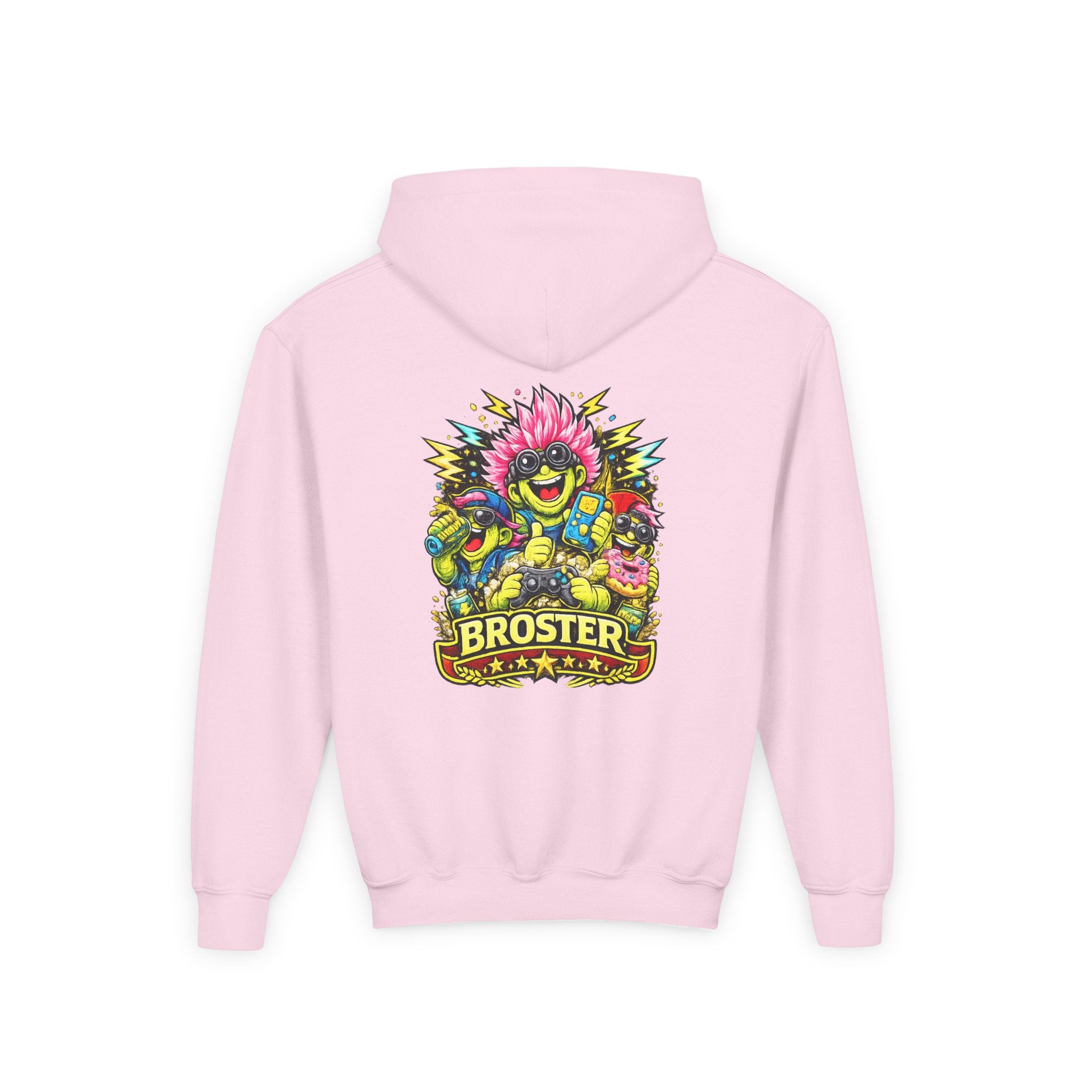 Colorful 'Broster' Monster Youth Hoodie