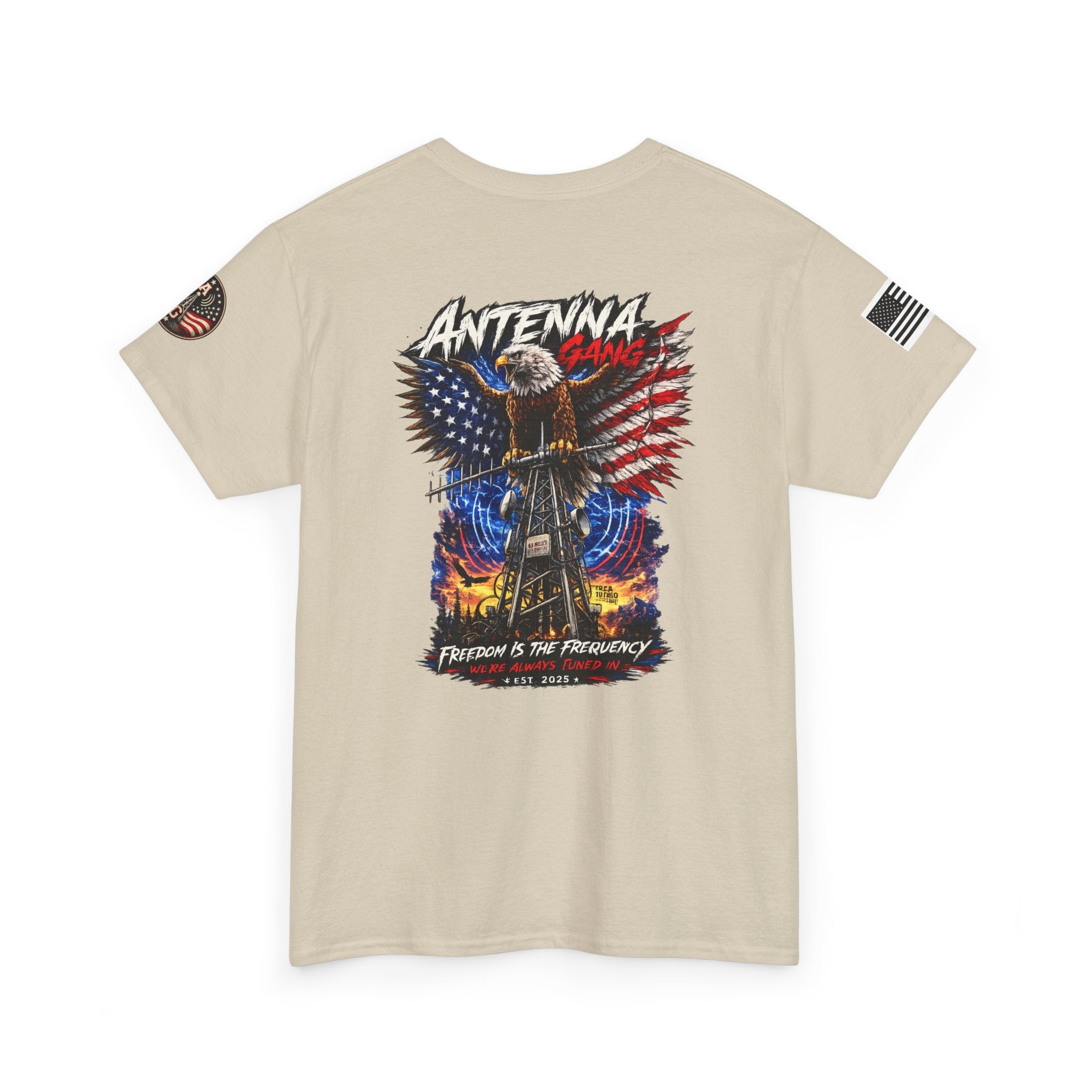 Antenna Gang Eagle & American Flag T-Shirt