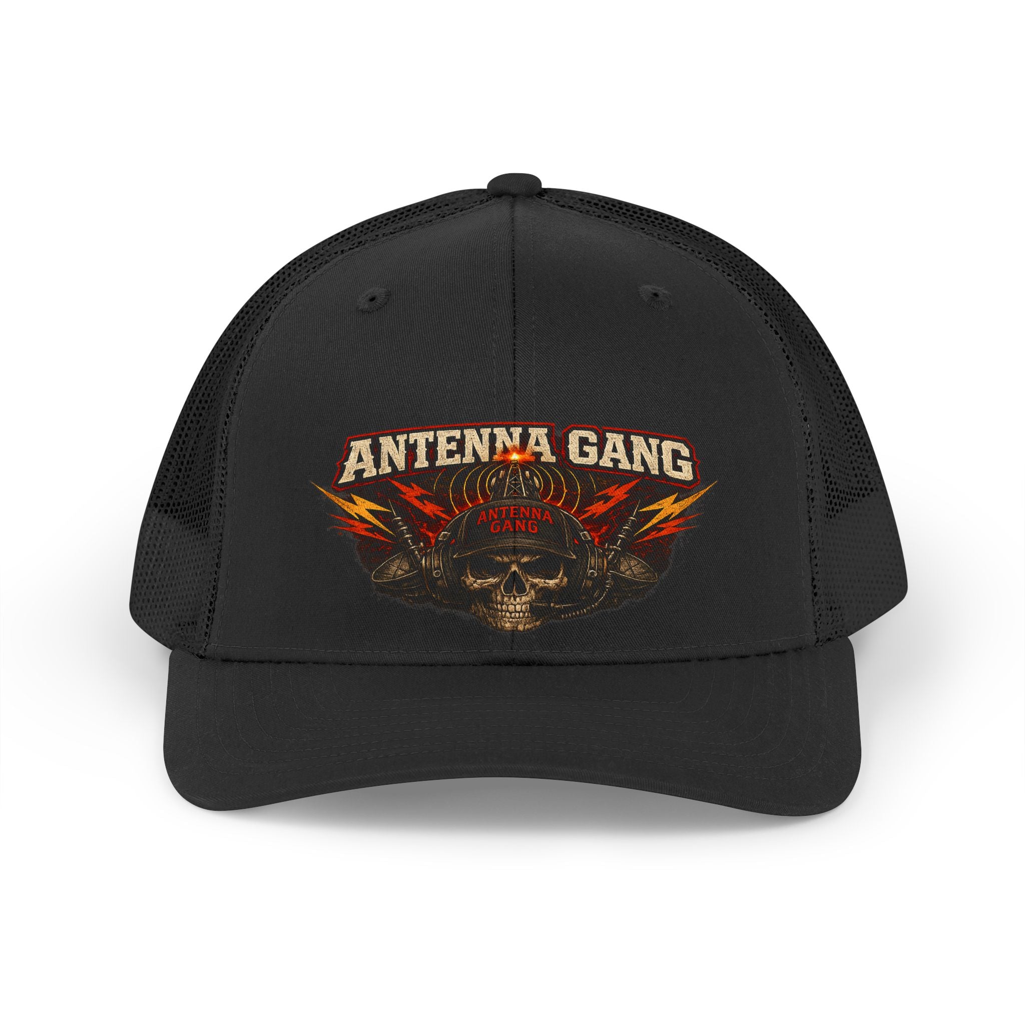 Antenna Gang Skull Mesh Cap