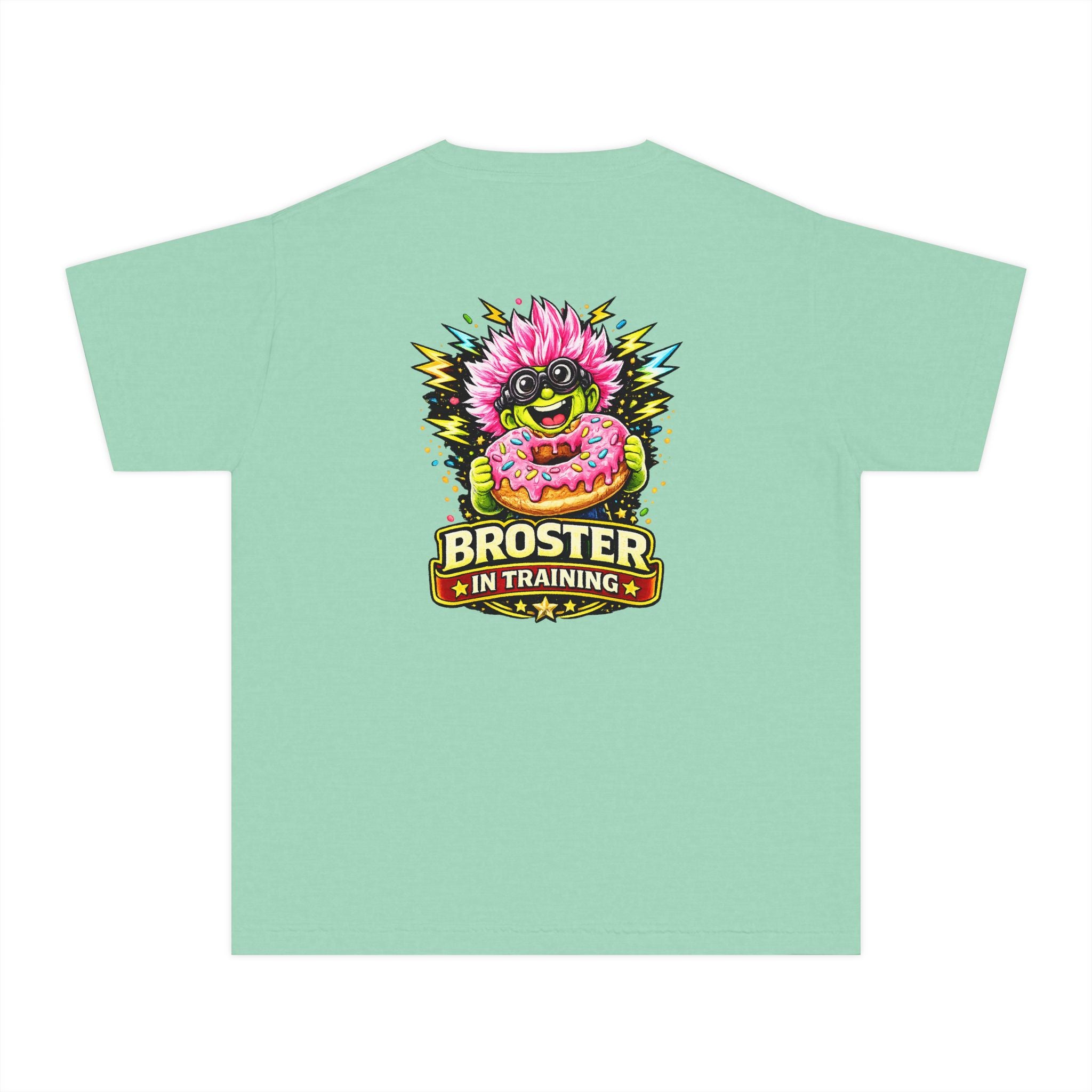 "Broster In Training" Cute Monster Donut Youth T-Shirt
