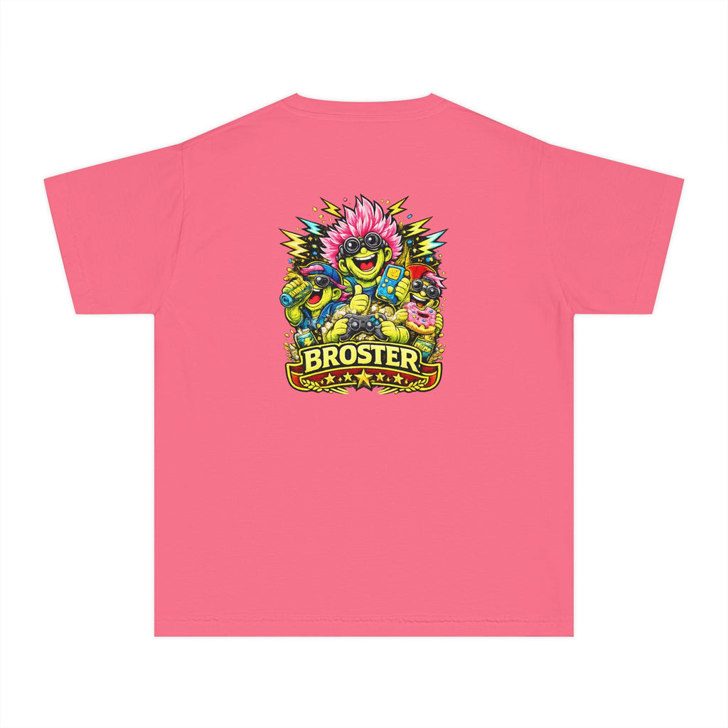 Colorful Cartoon Monster "Broster" Youth T-Shirt