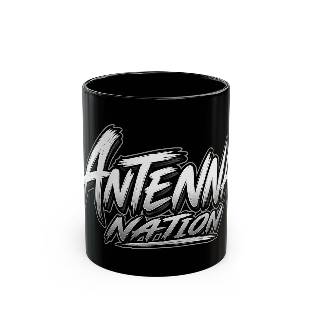 Antenna Nation Black Coffee Mug