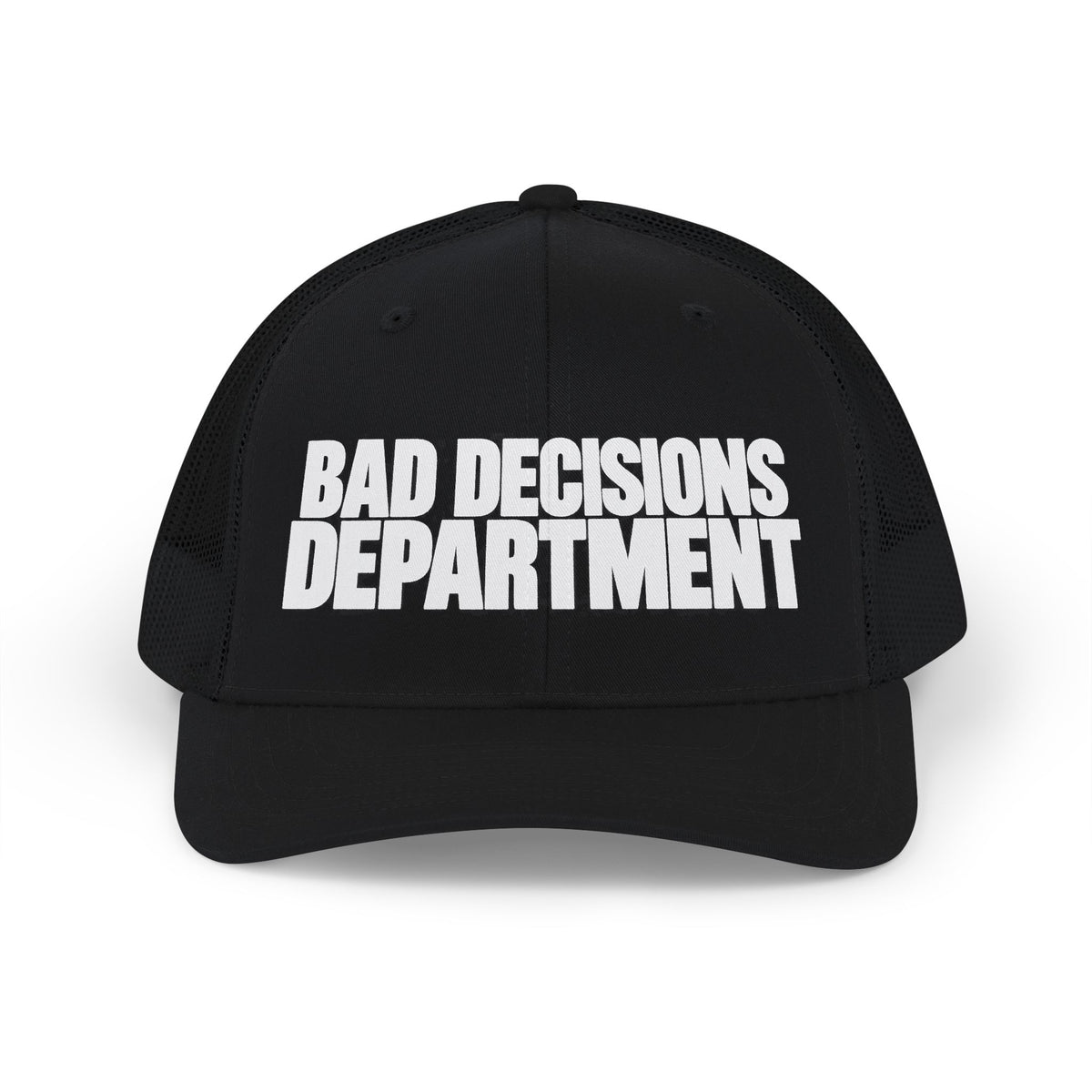 Bad Decisions Department Snapback Hat