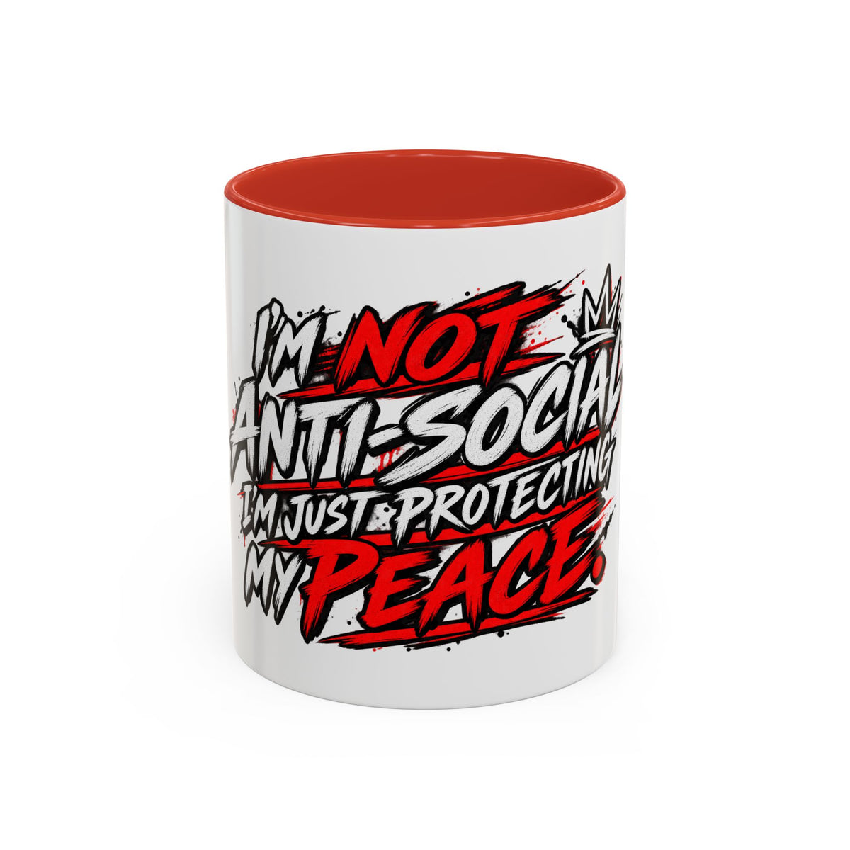 "Not Antisocial, I’m Just Protecting My Peace" Coffee Mug