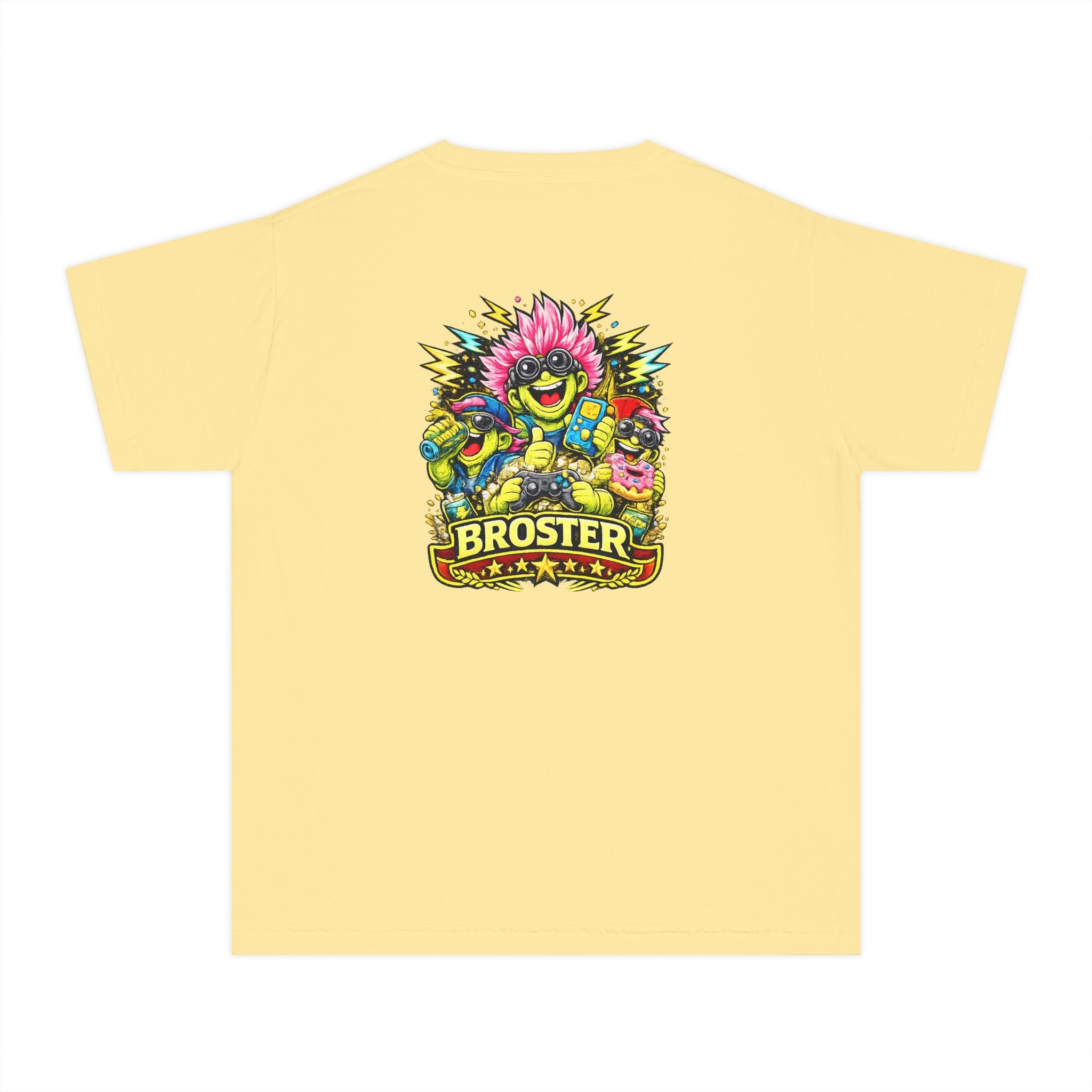 Colorful Cartoon Monster "Broster" Youth T-Shirt