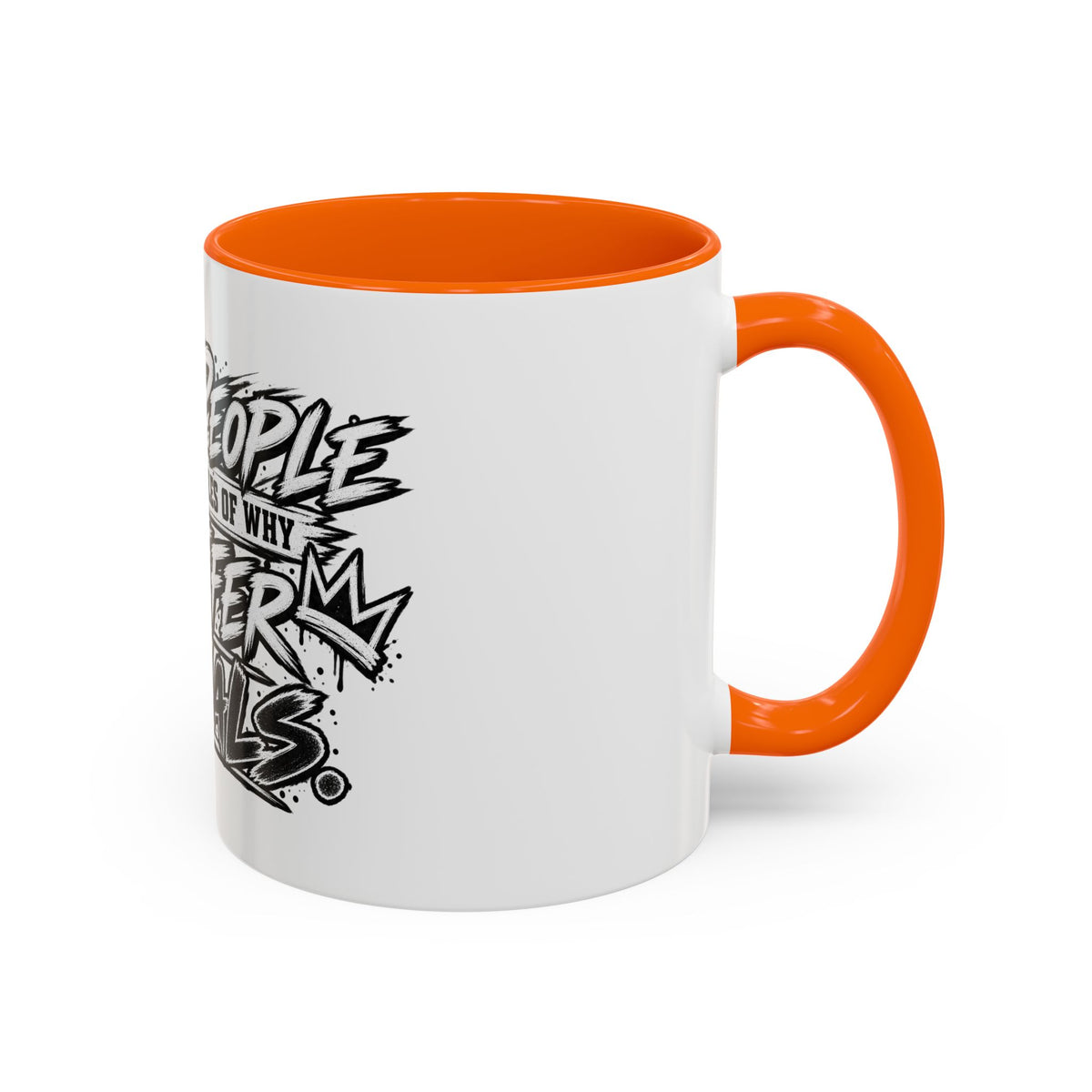 'I Prefer Animals' Accent Coffee Mug