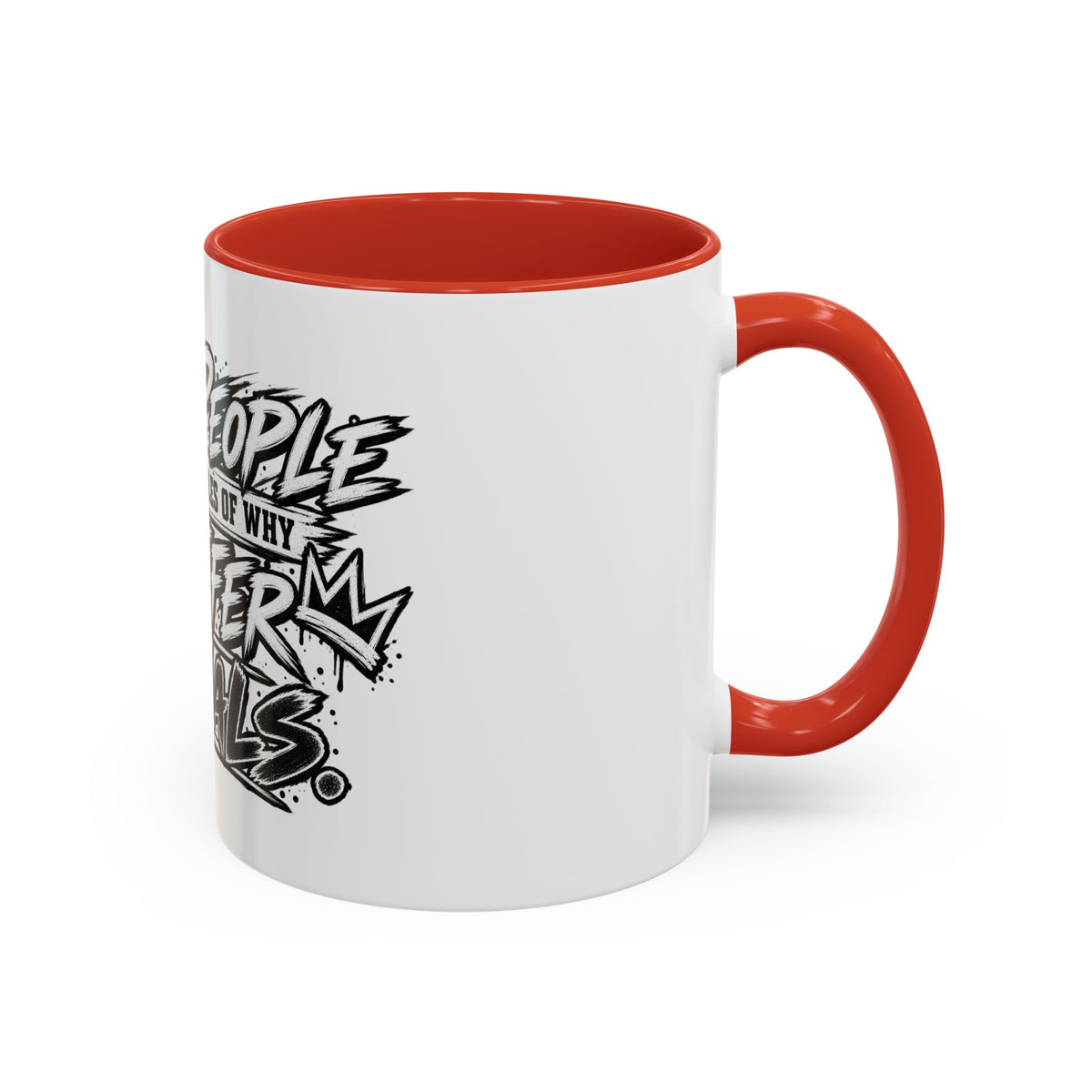 'I Prefer Animals' Accent Coffee Mug