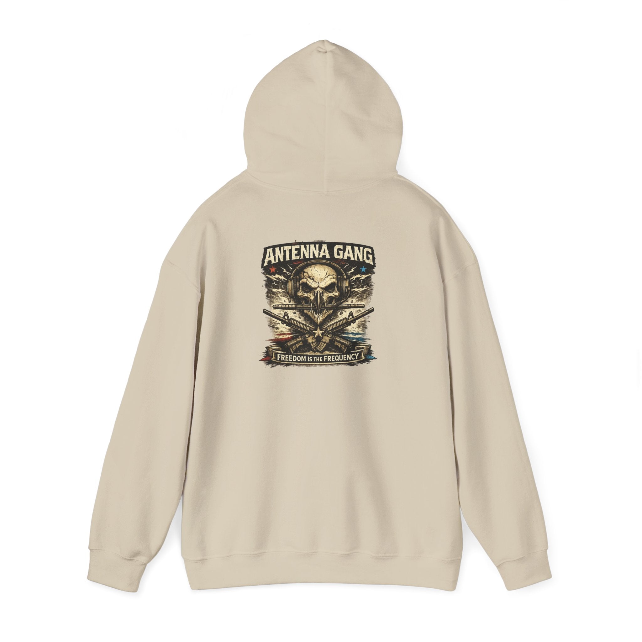 Antenna Gang Skull & Crossed Rifles Hoodie