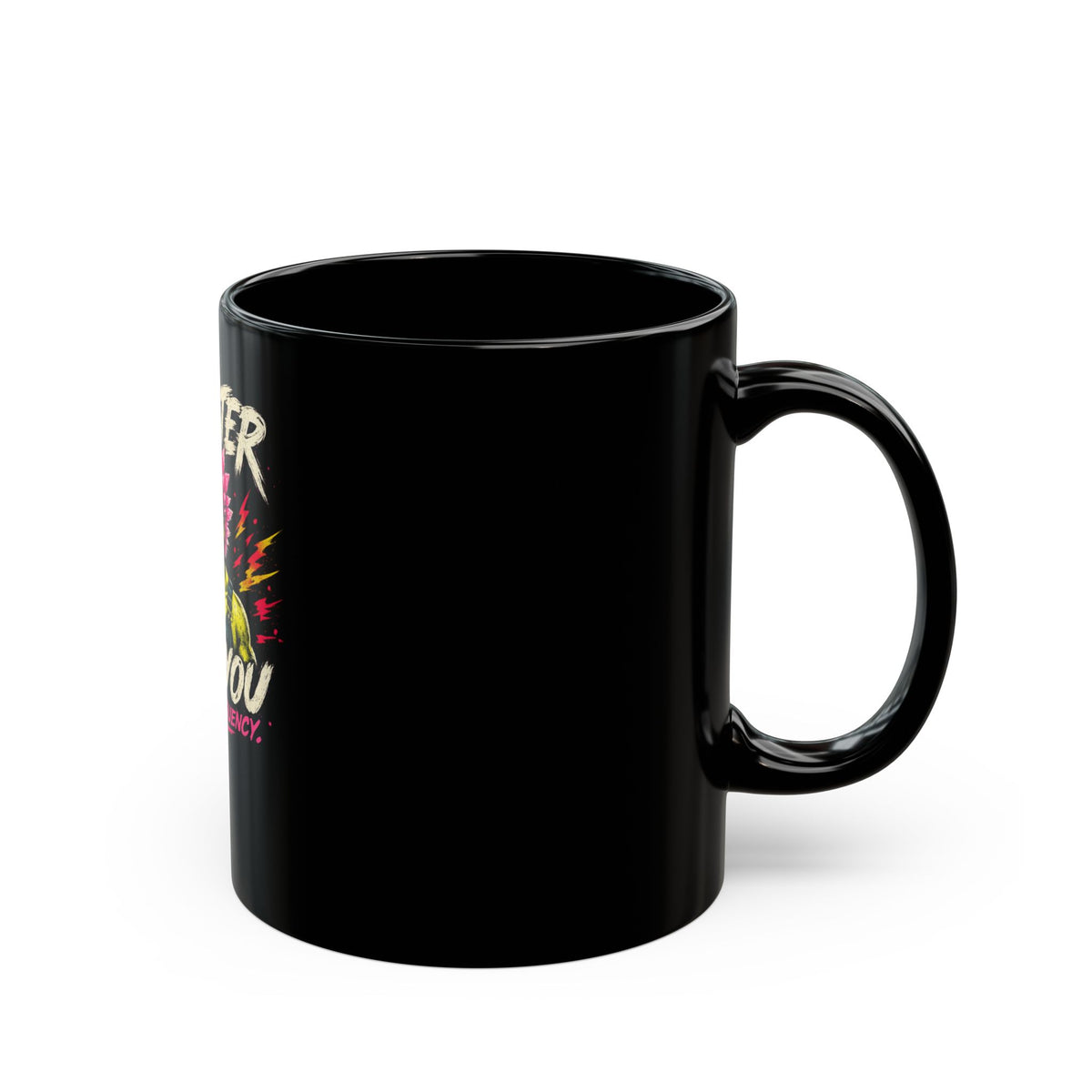 Broster 'I See You on the Frequency' Black Coffee Mug