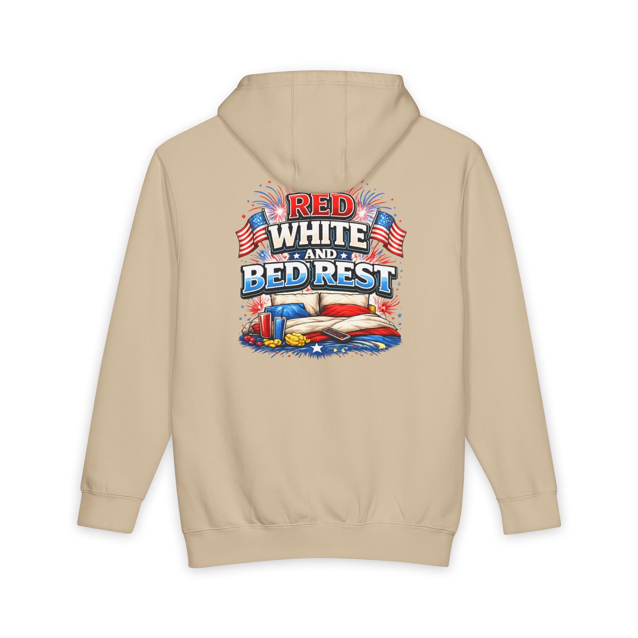 Patriotic 'Red White and Bed Rest' Hoodie