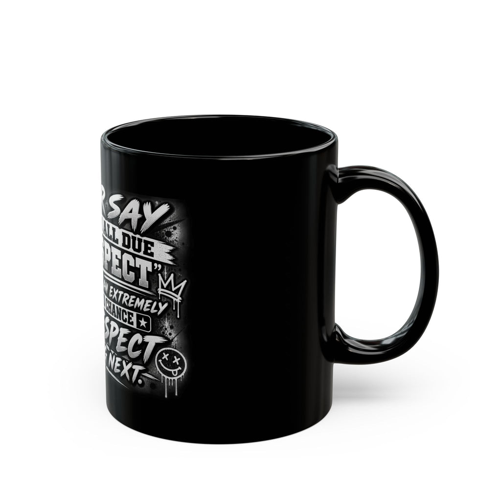 'With All Due Respect' Bold Skull Coffee Cup