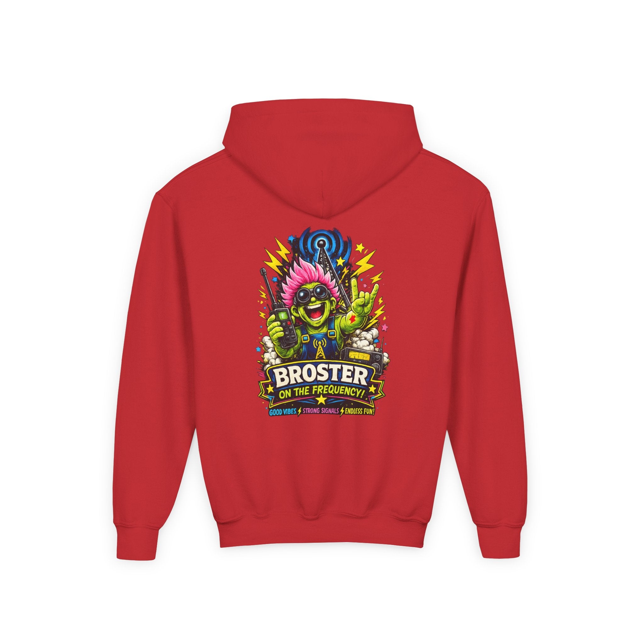 'Broster On The Frequency' Youth Hoodie