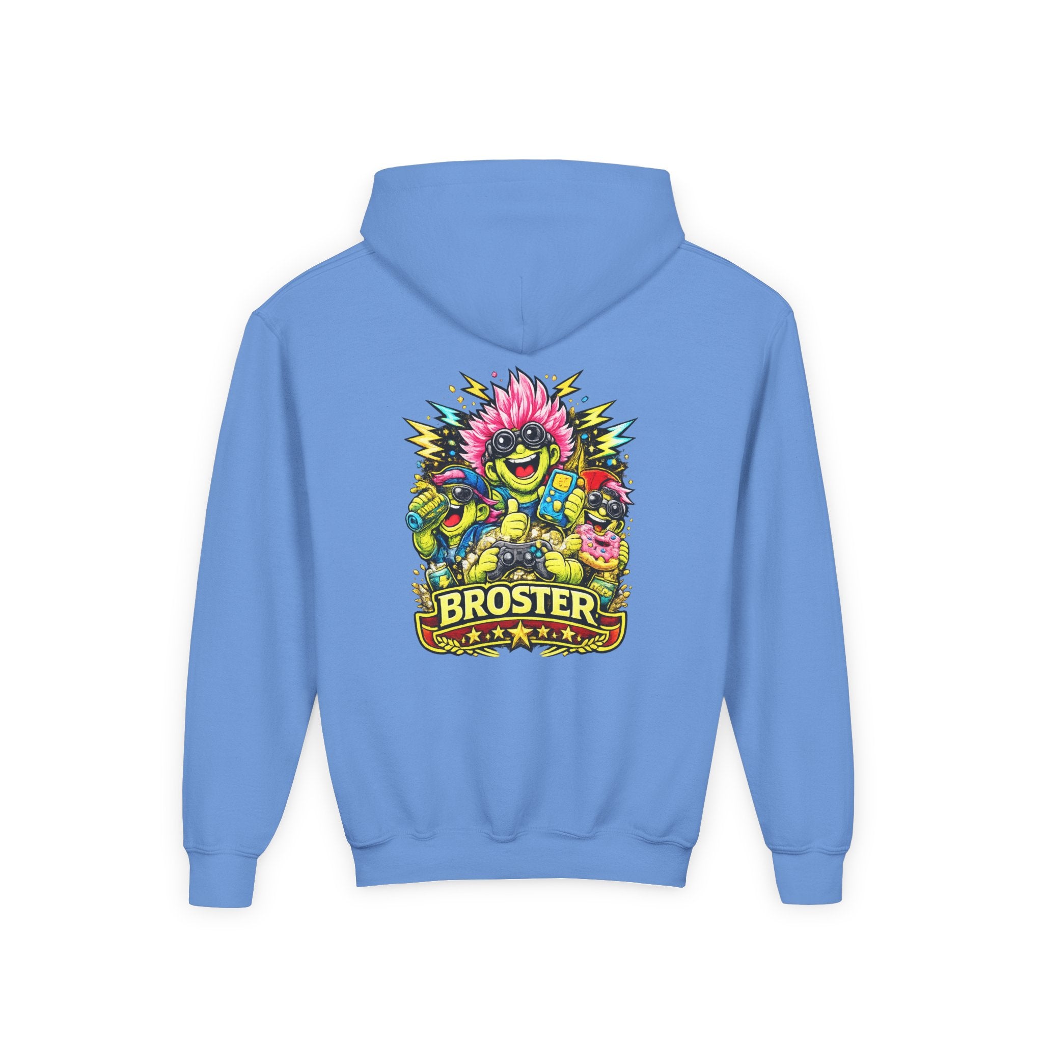 Colorful 'Broster' Monster Youth Hoodie