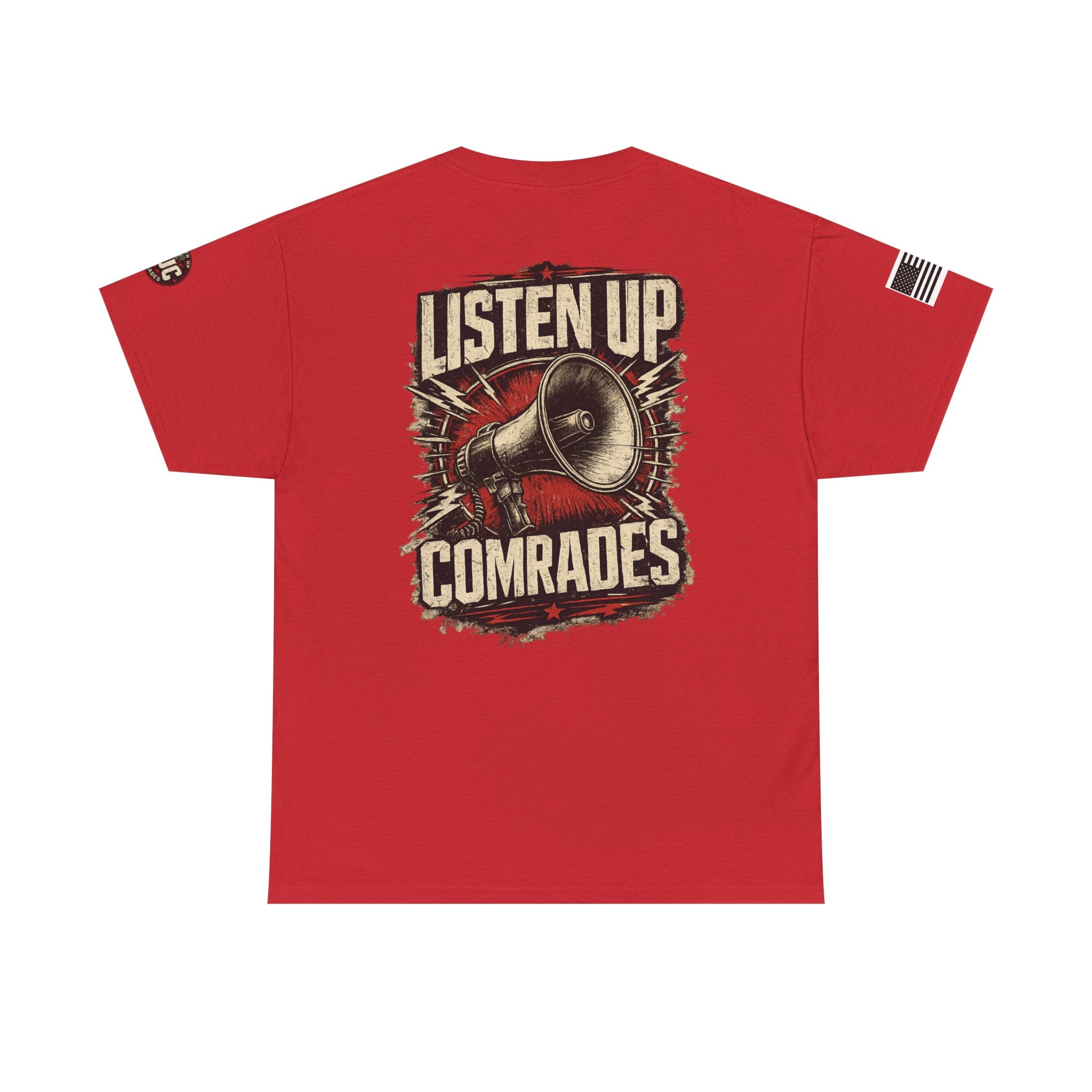 Listen Up Comrades Megaphone Graphic Tee