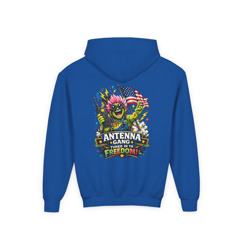 "Antenna Gang Tuned to Freedom" Youth Hoodie