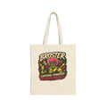 Canvas Tote Bag — "Broster: Caffeine-Powered" Retro Rock Coffee Tote