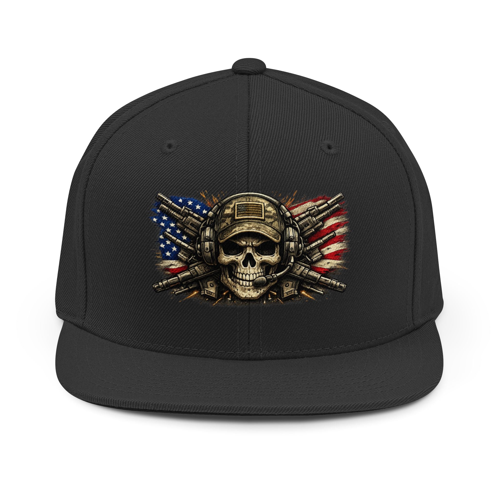 Skull Snapback Hat