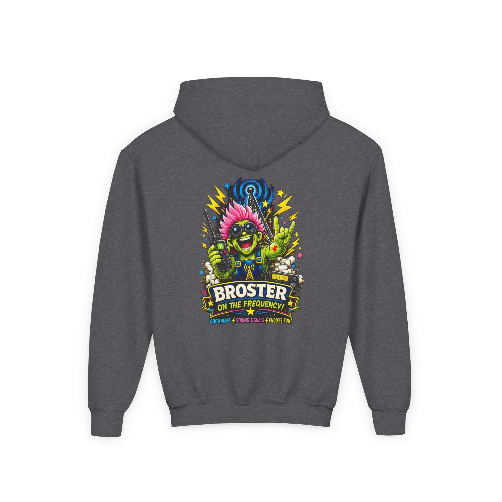 'Broster On The Frequency' Youth Hoodie