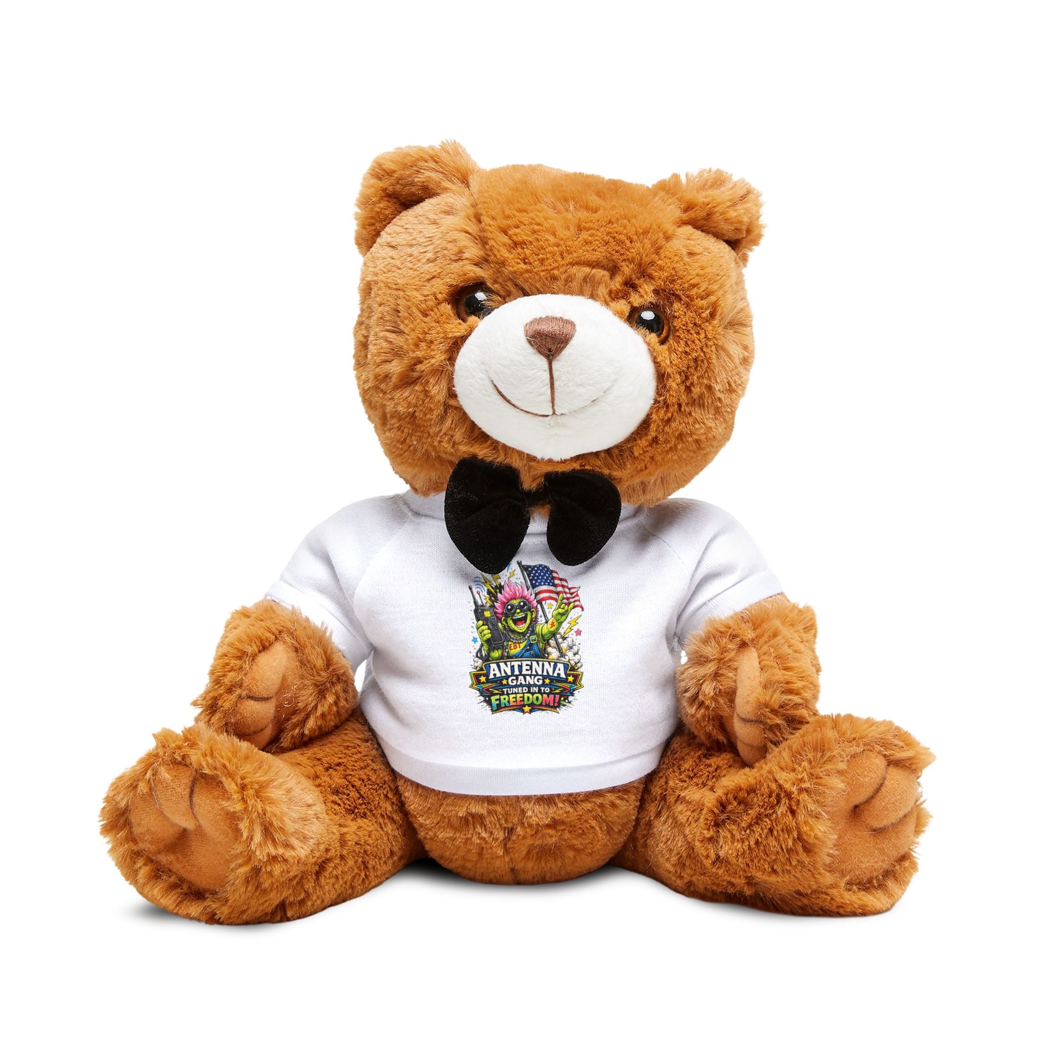 Plush Teddy Bear Antenna Gang Tuned Into Freedom