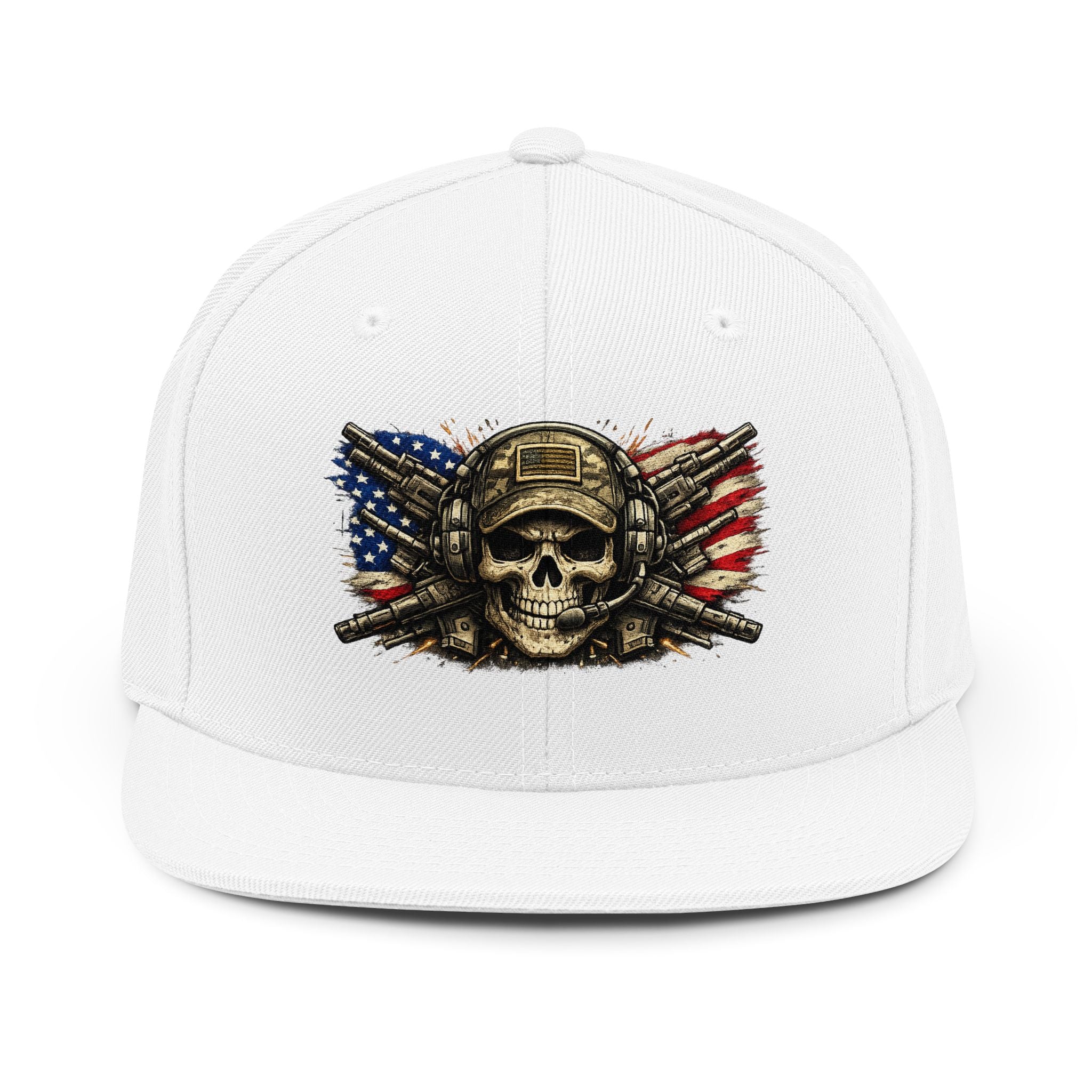Skull Snapback Hat