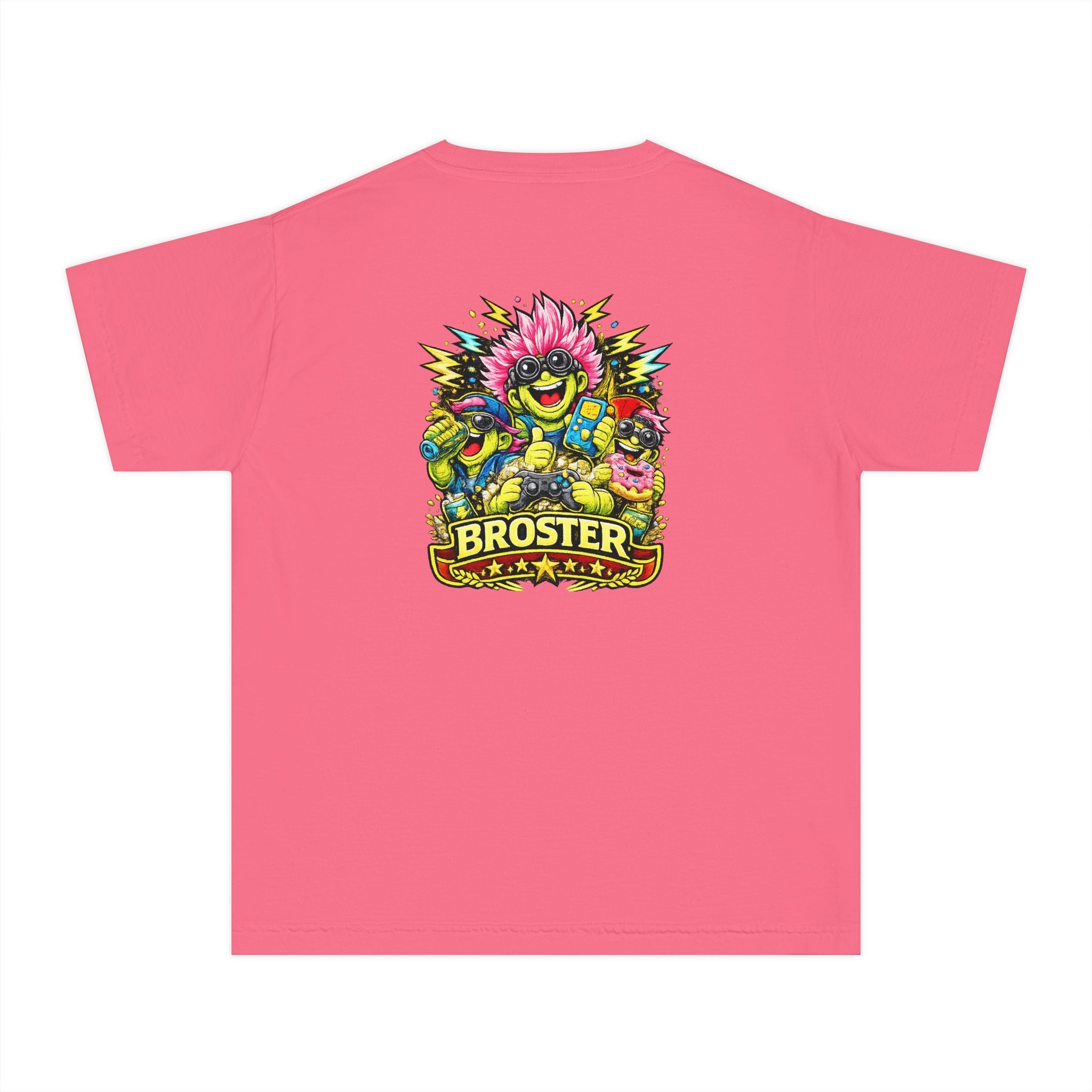 Colorful Cartoon Monster "Broster" Youth T-Shirt