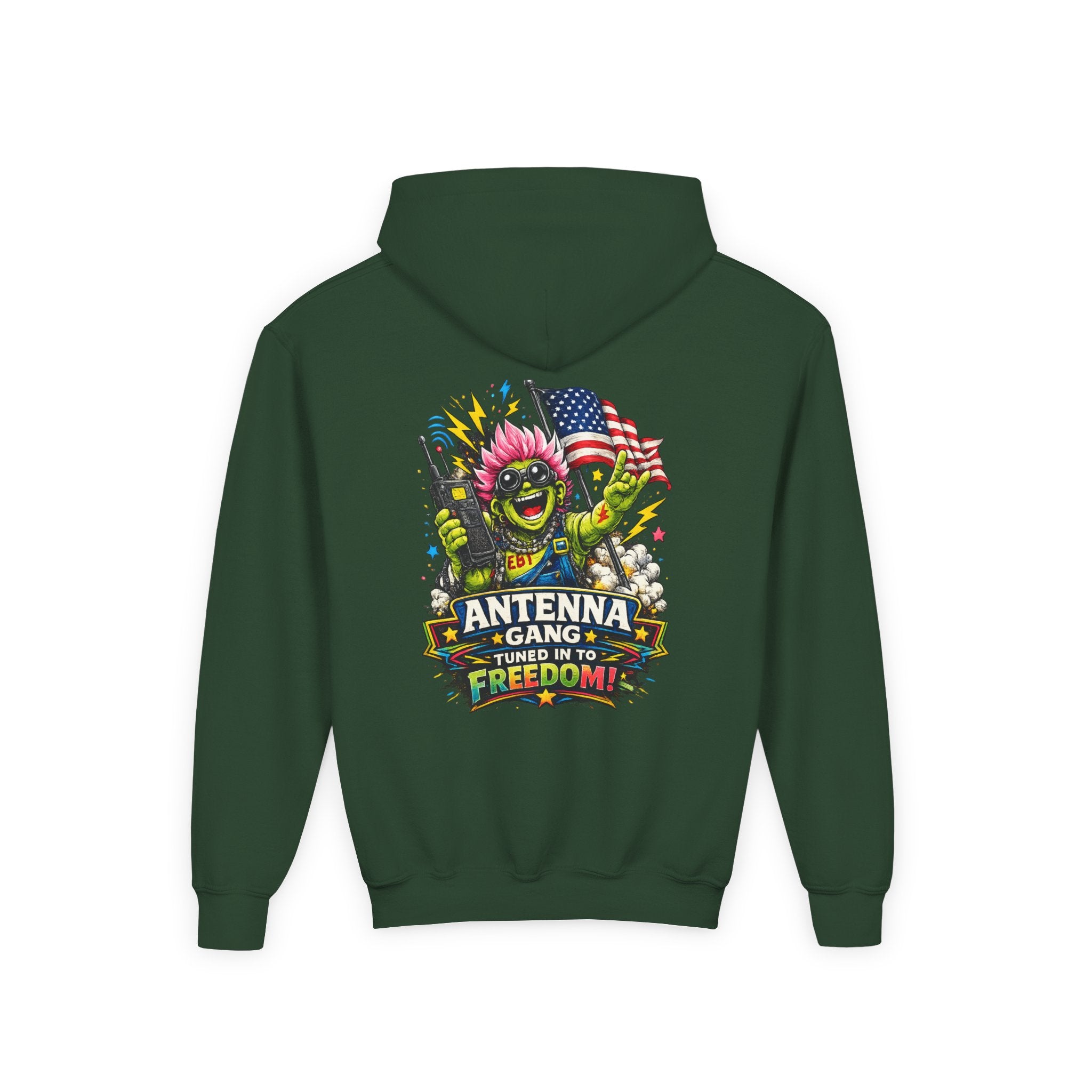 "Antenna Gang Tuned to Freedom" Youth Hoodie