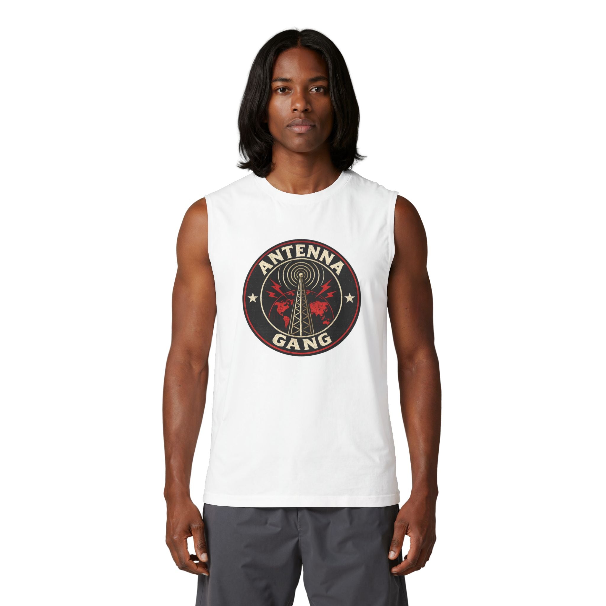 Antenna Gang Radio Tower Muscle Tank