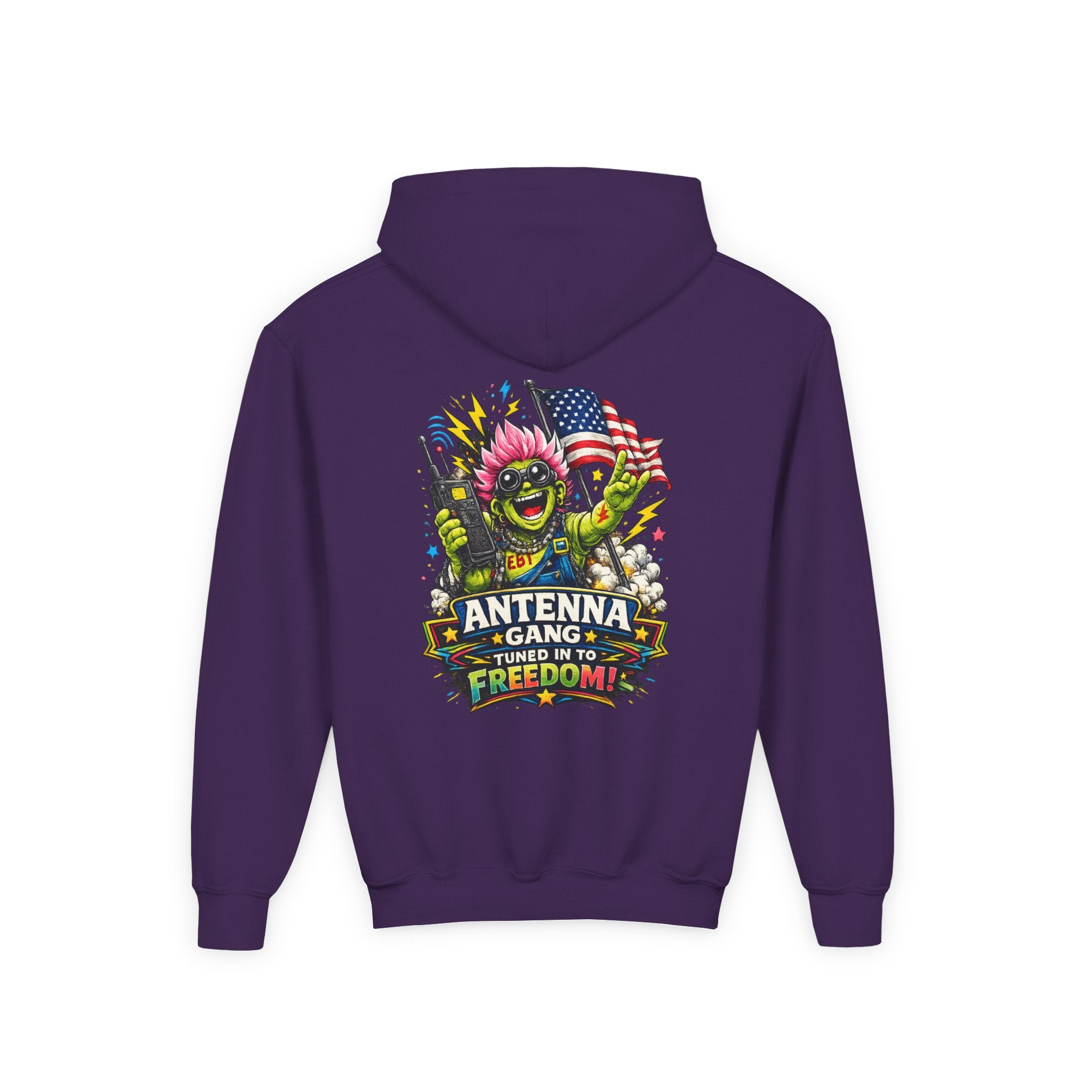 "Antenna Gang Tuned to Freedom" Youth Hoodie
