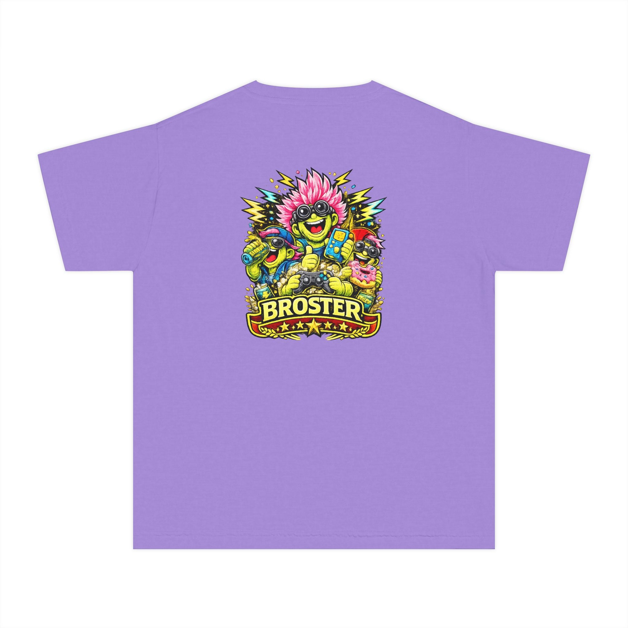 Colorful Cartoon Monster "Broster" Youth T-Shirt