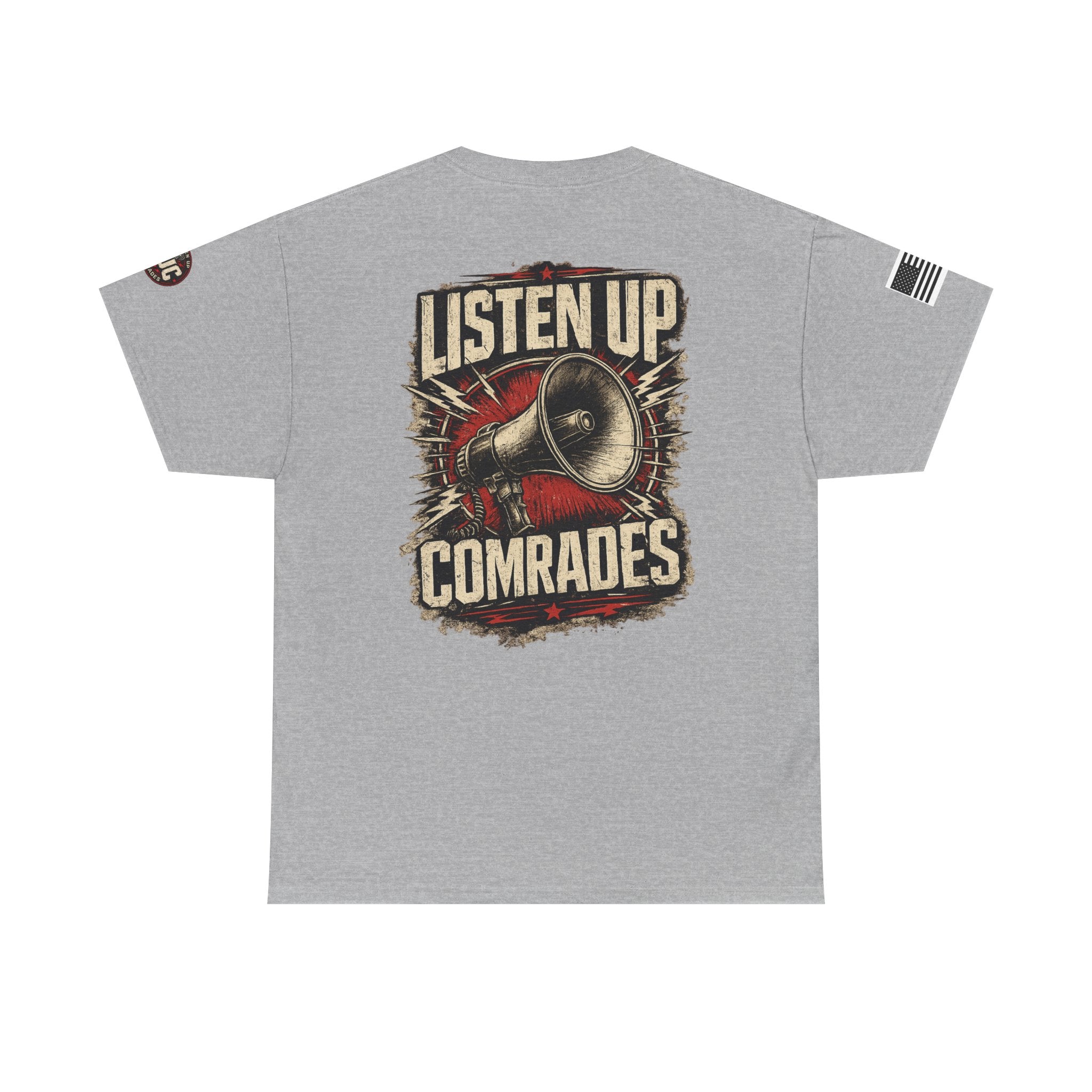 Listen Up Comrades Megaphone Graphic Tee
