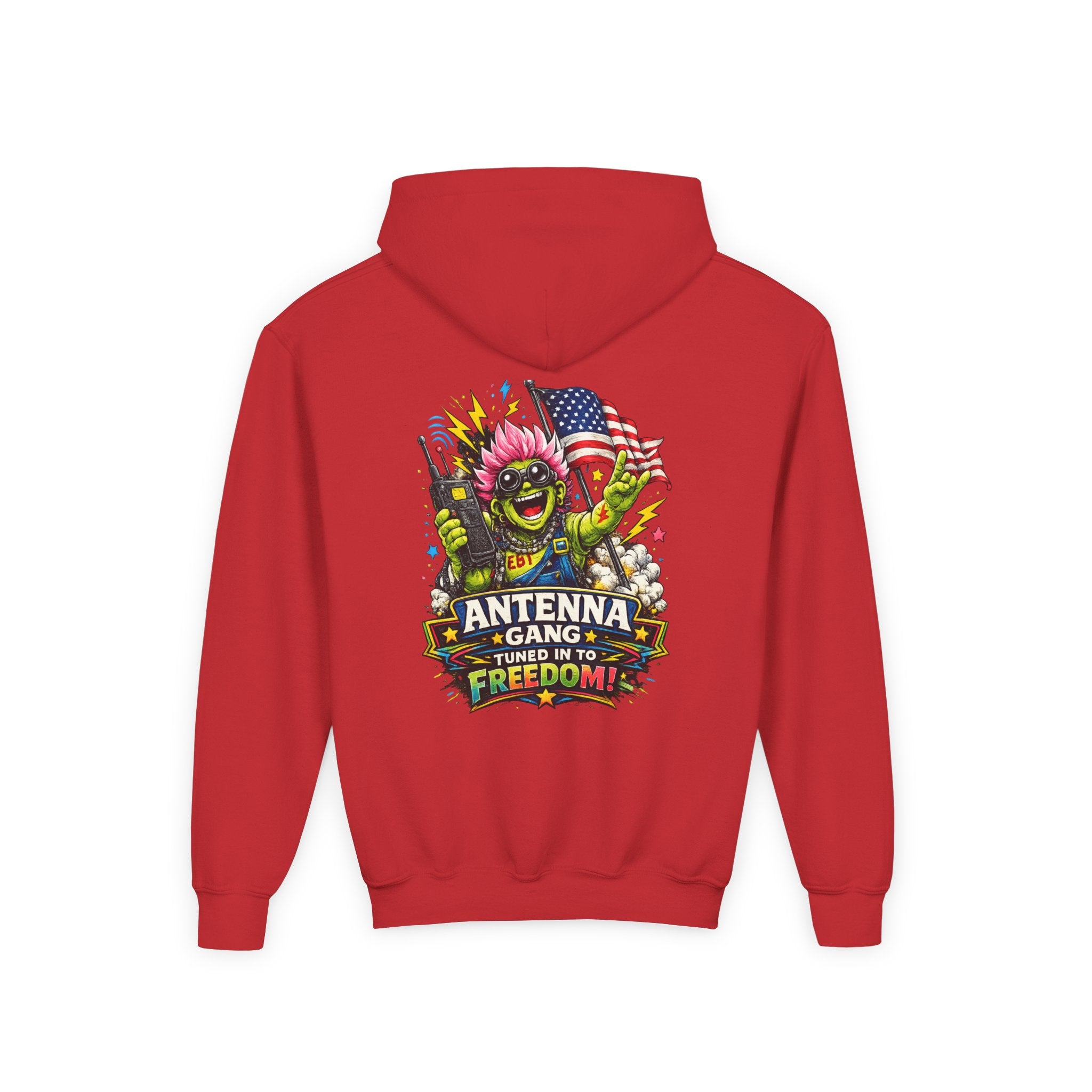 "Antenna Gang Tuned to Freedom" Youth Hoodie