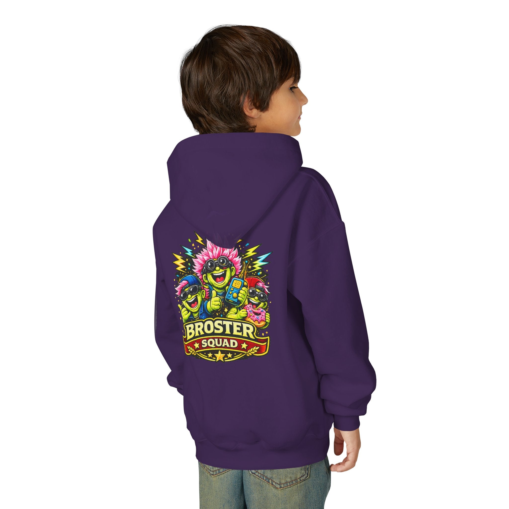 Broster Squad Neon Youth Hoodie