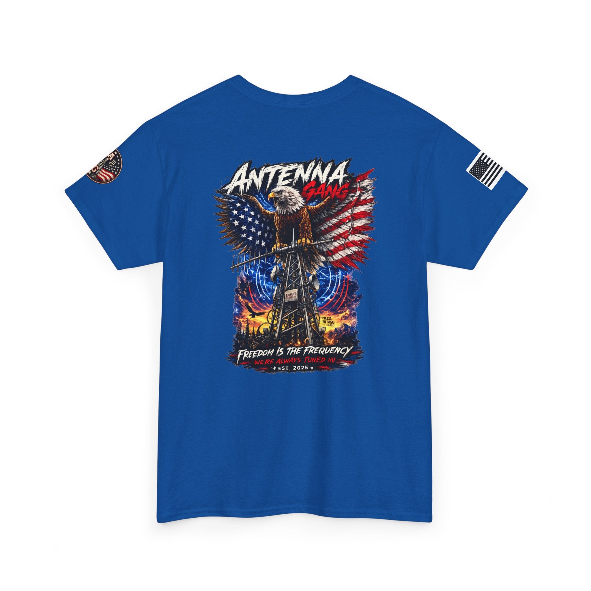 Antenna Gang Eagle & American Flag T-Shirt