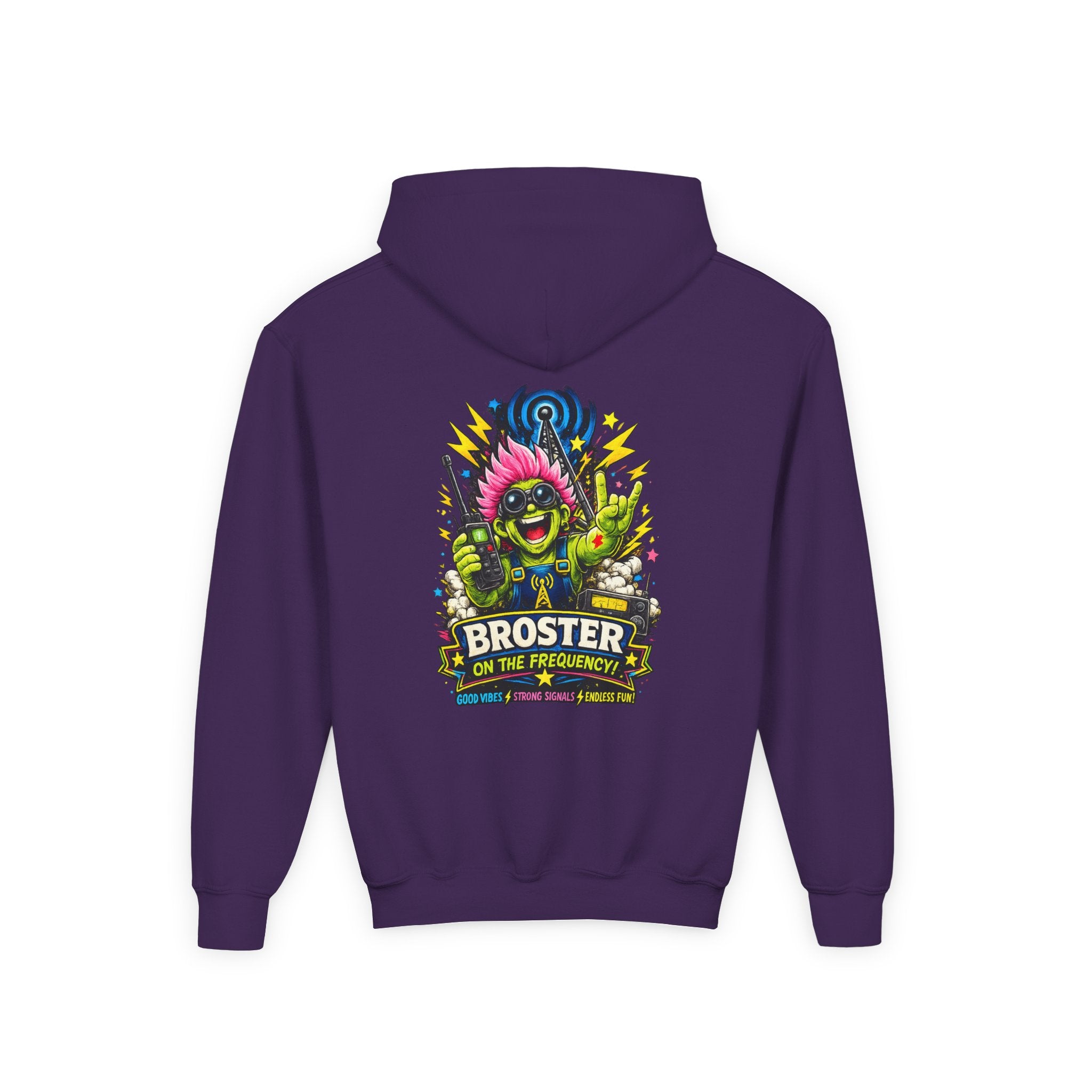 'Broster On The Frequency' Youth Hoodie